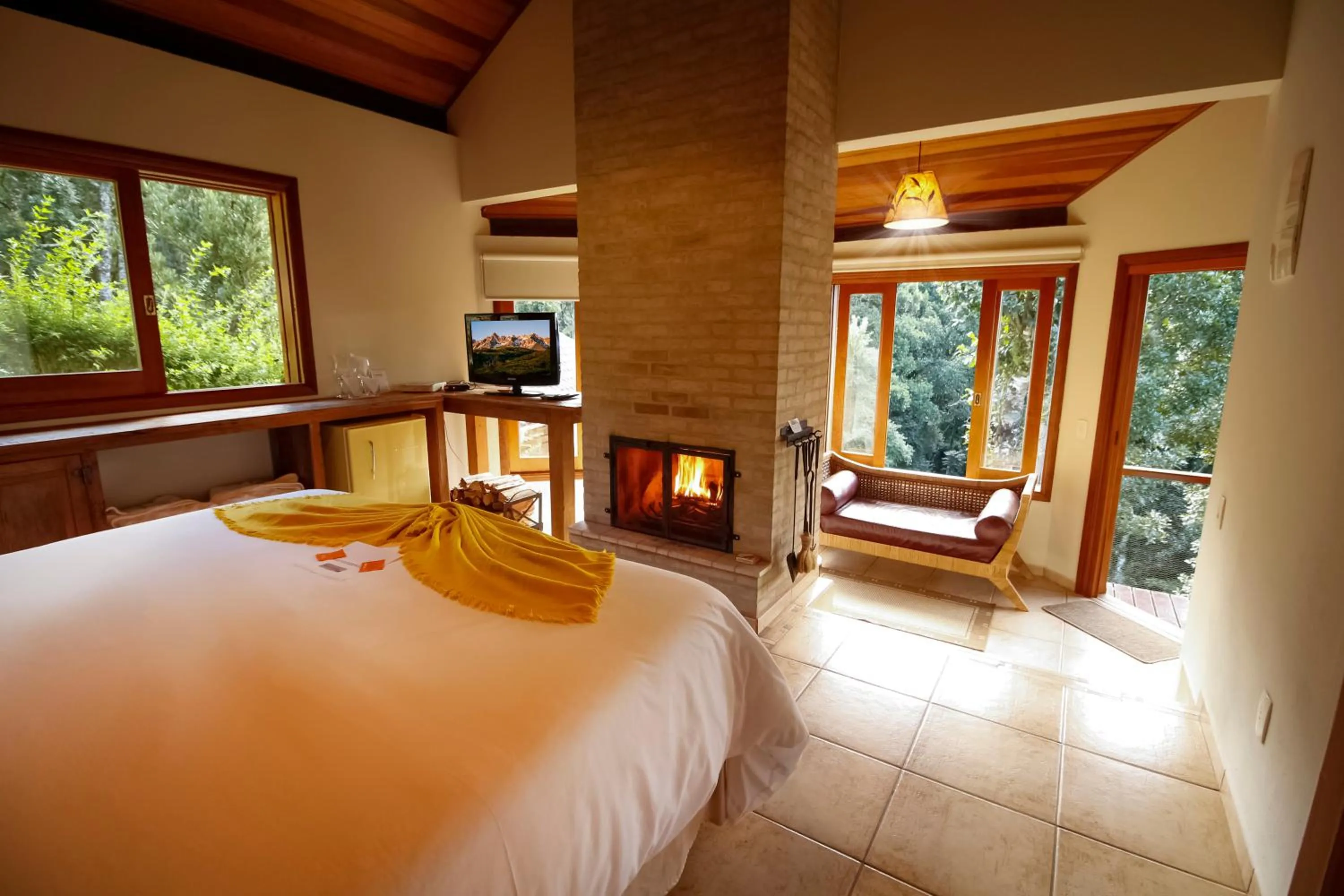 Bedroom, Bed in Pousada Ahavanoah