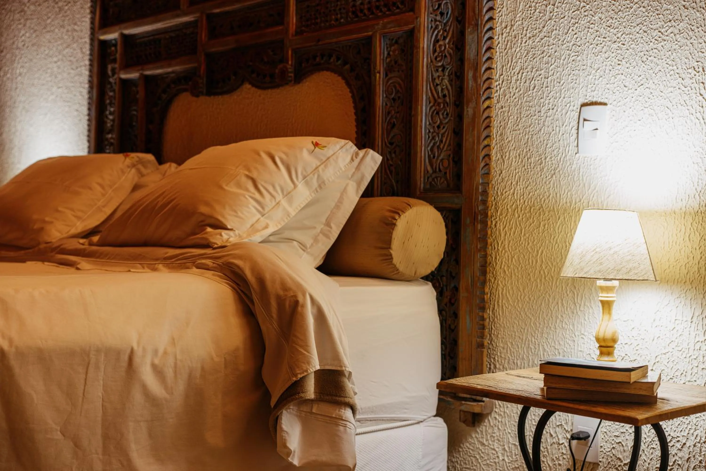 Bed in Pousada Ahavanoah