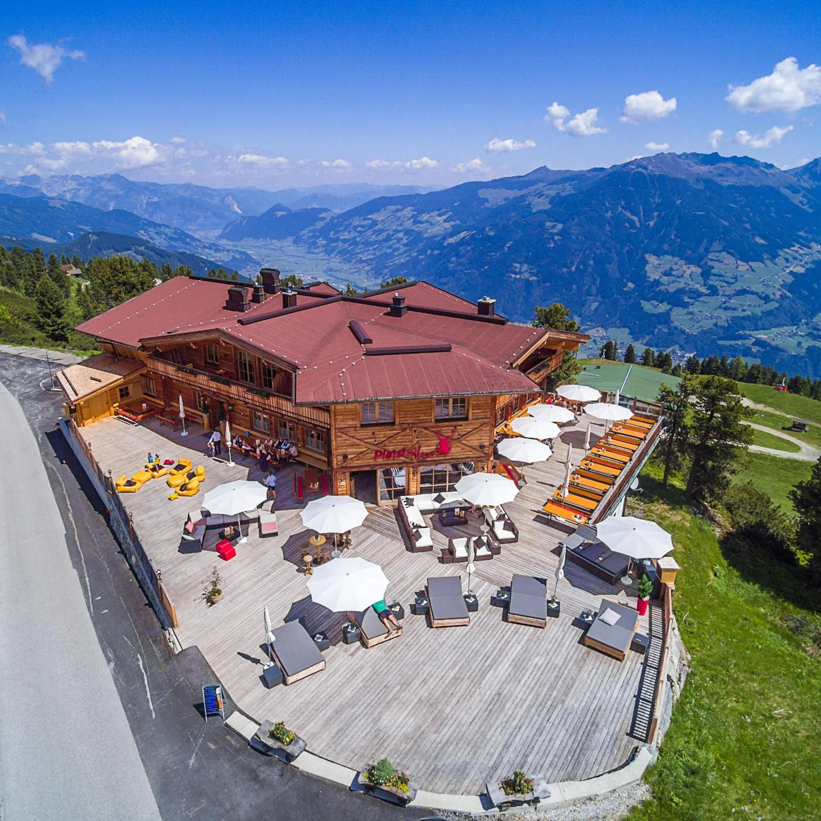 Bird's eye view in Berggasthof Platzlalm