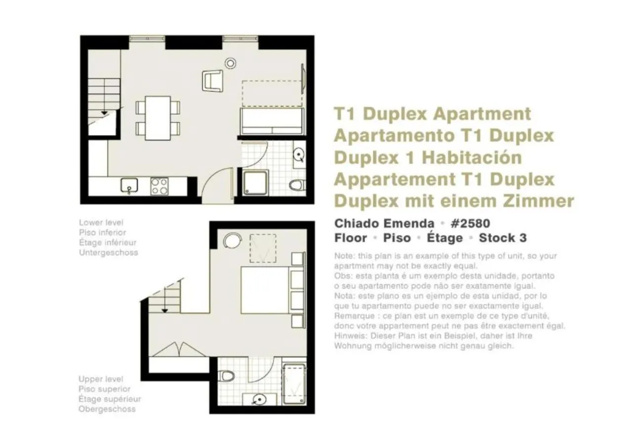 Floor plan in Lisbon Serviced Apartments - Chiado Emenda