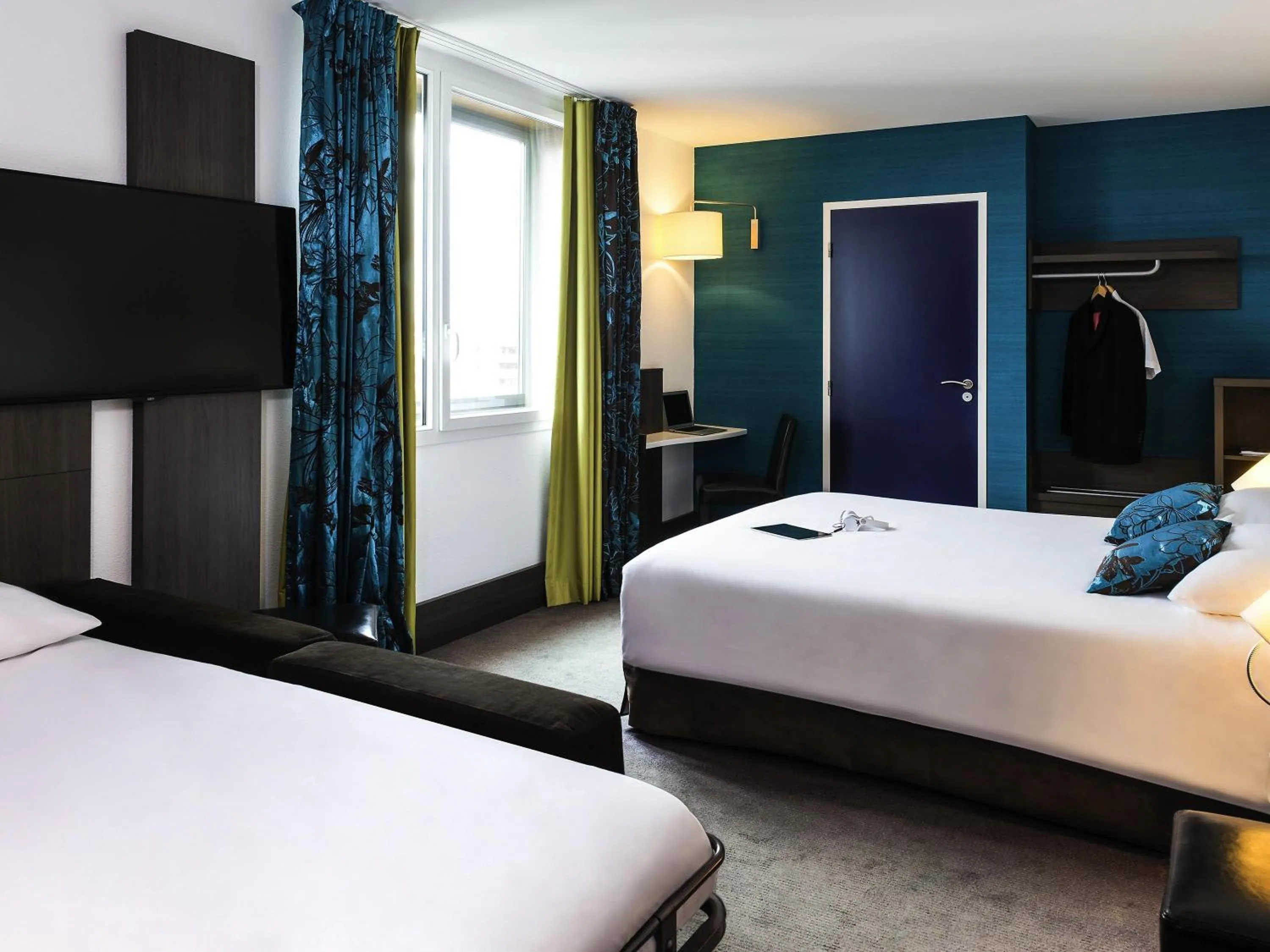 Bedroom, Bed in Ibis Styles Lyon Centre - Gare Part Dieu