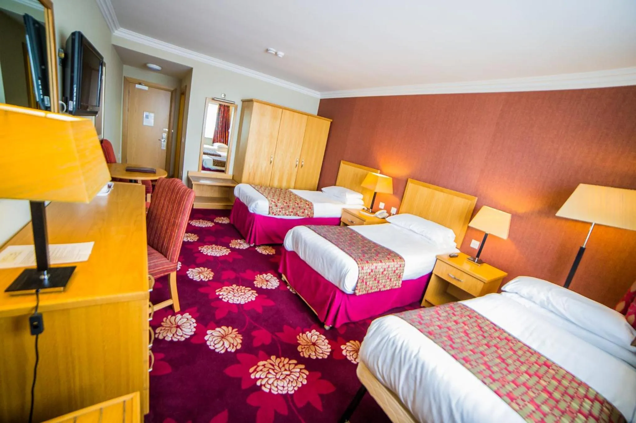 Bed in Curran Court Hotel