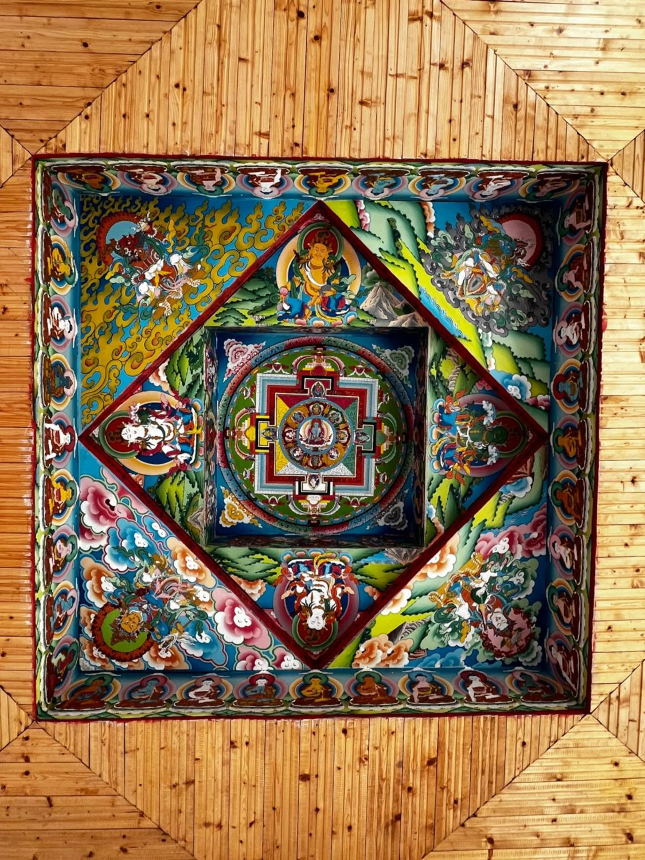 Decorative detail in Hotel Kalpa Deshang