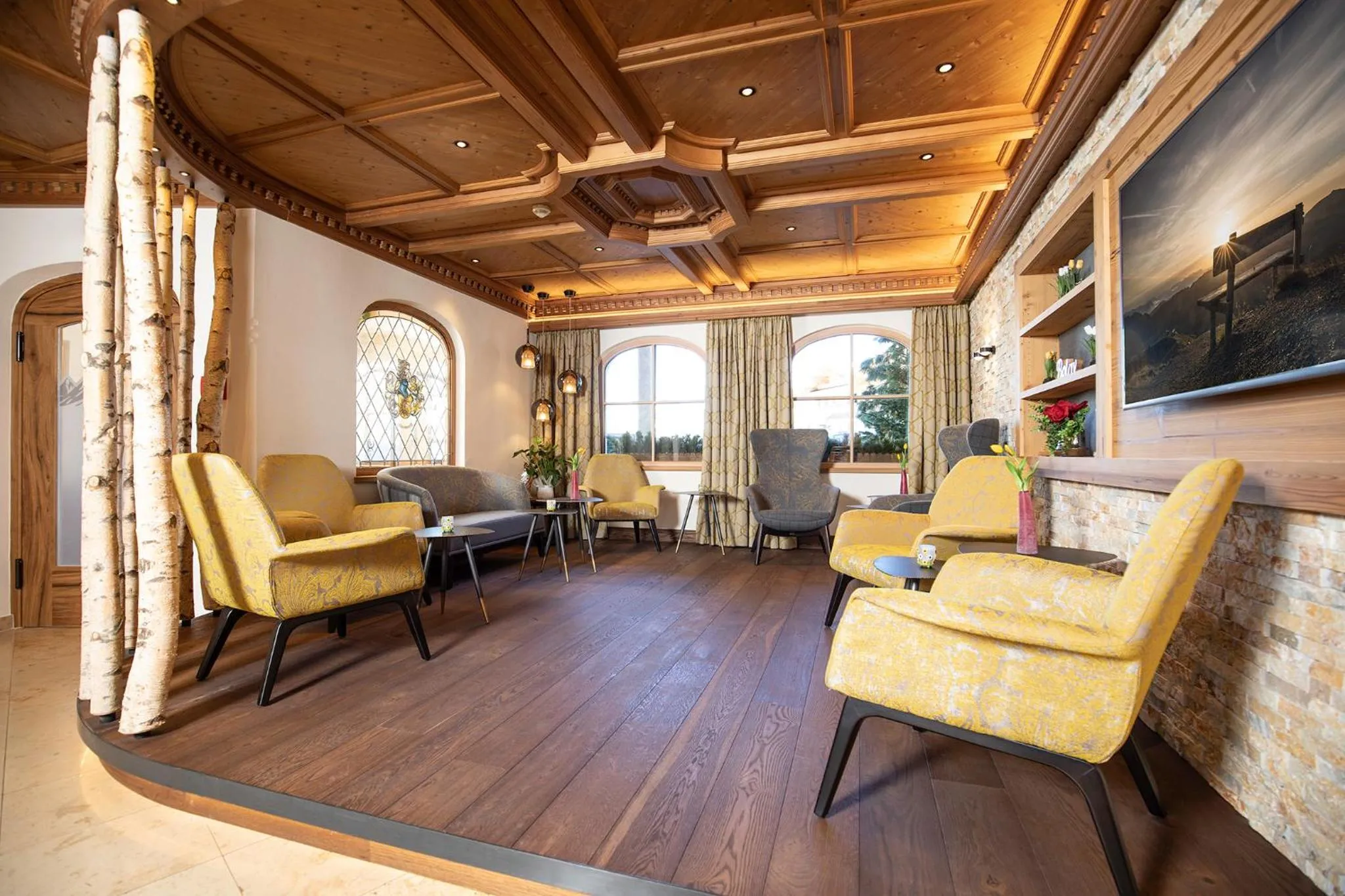 Lobby or reception in Hotel Pramstraller