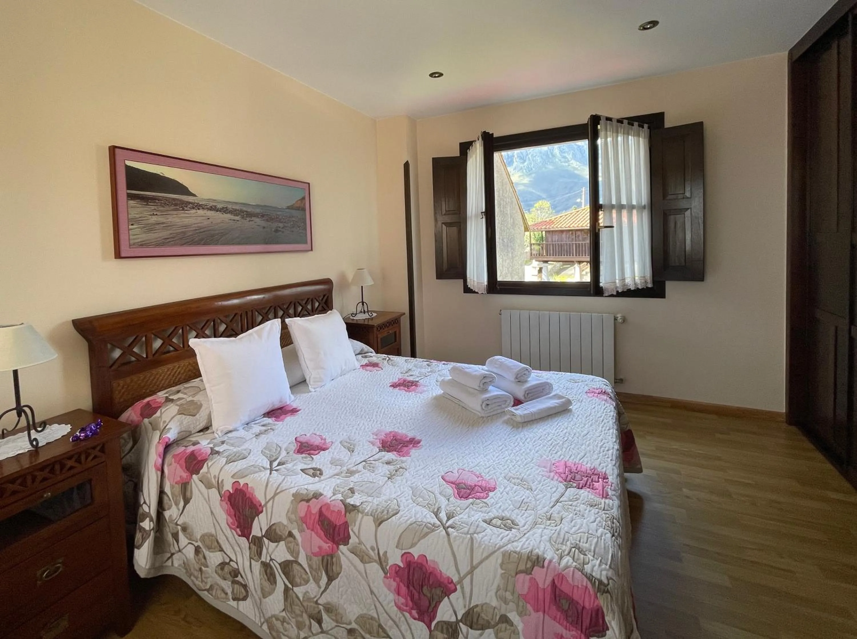 Bed in Hotel Rural El Texeu