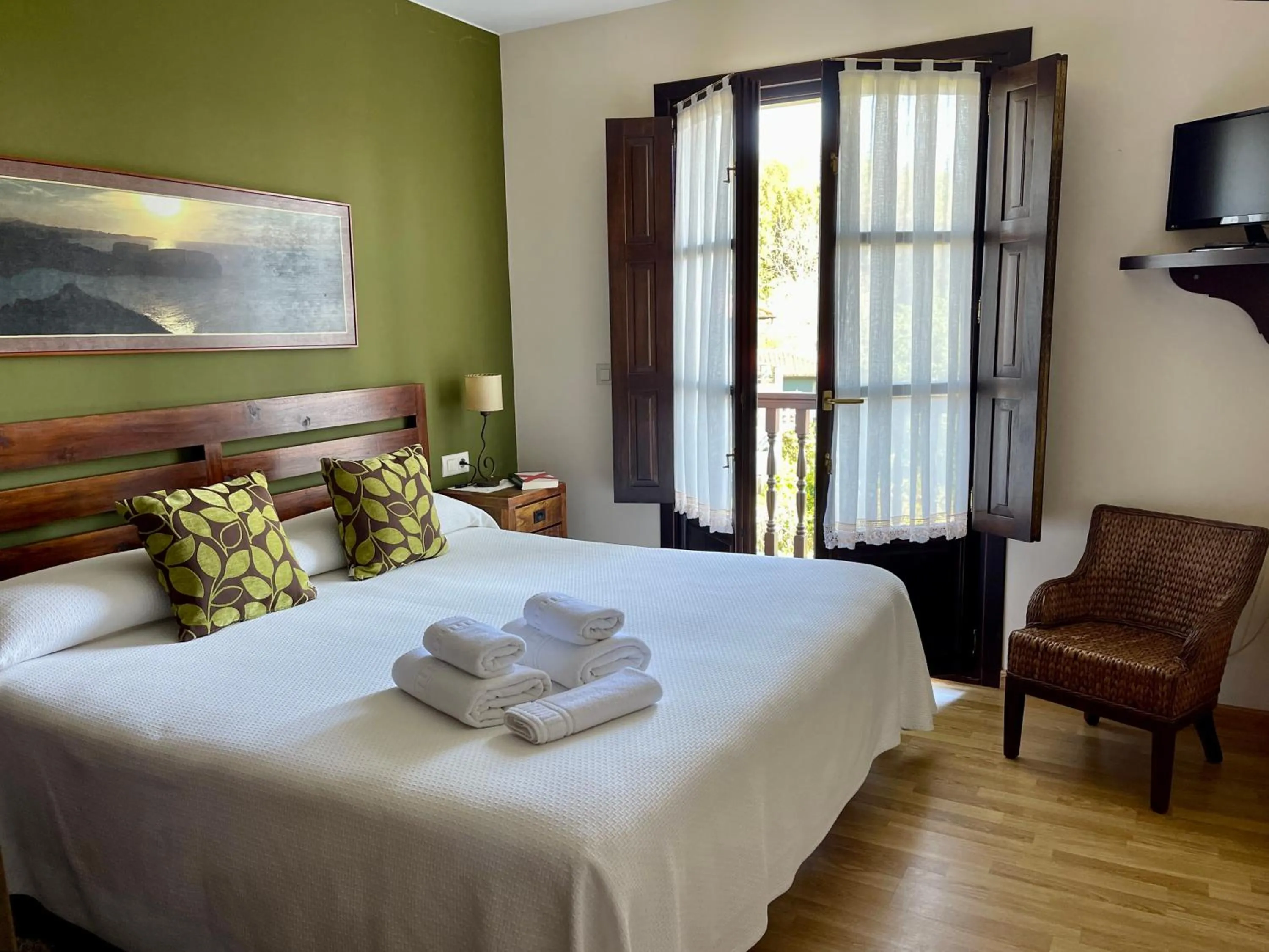 Bed in Hotel Rural El Texeu