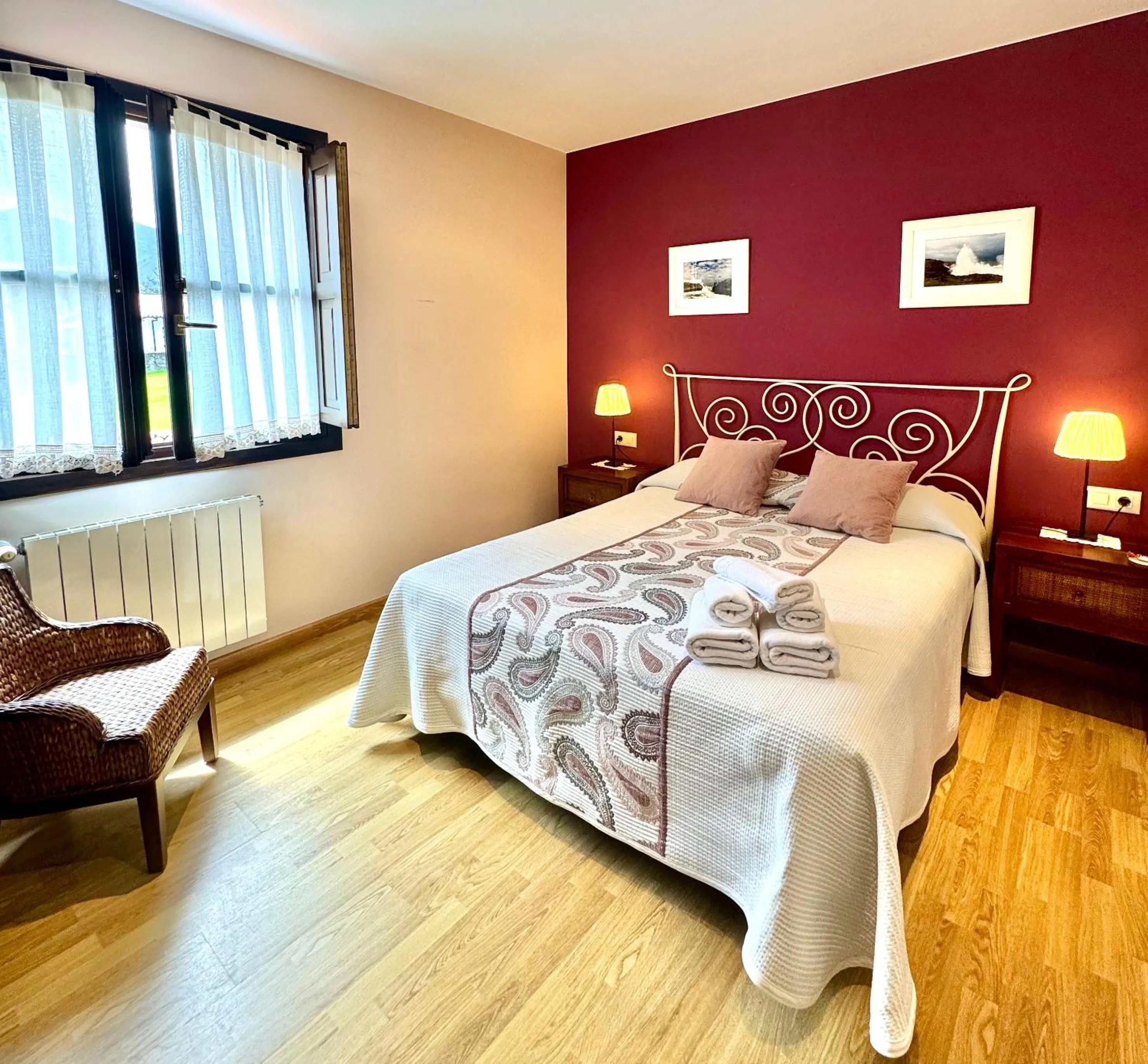 Bed in Hotel Rural El Texeu