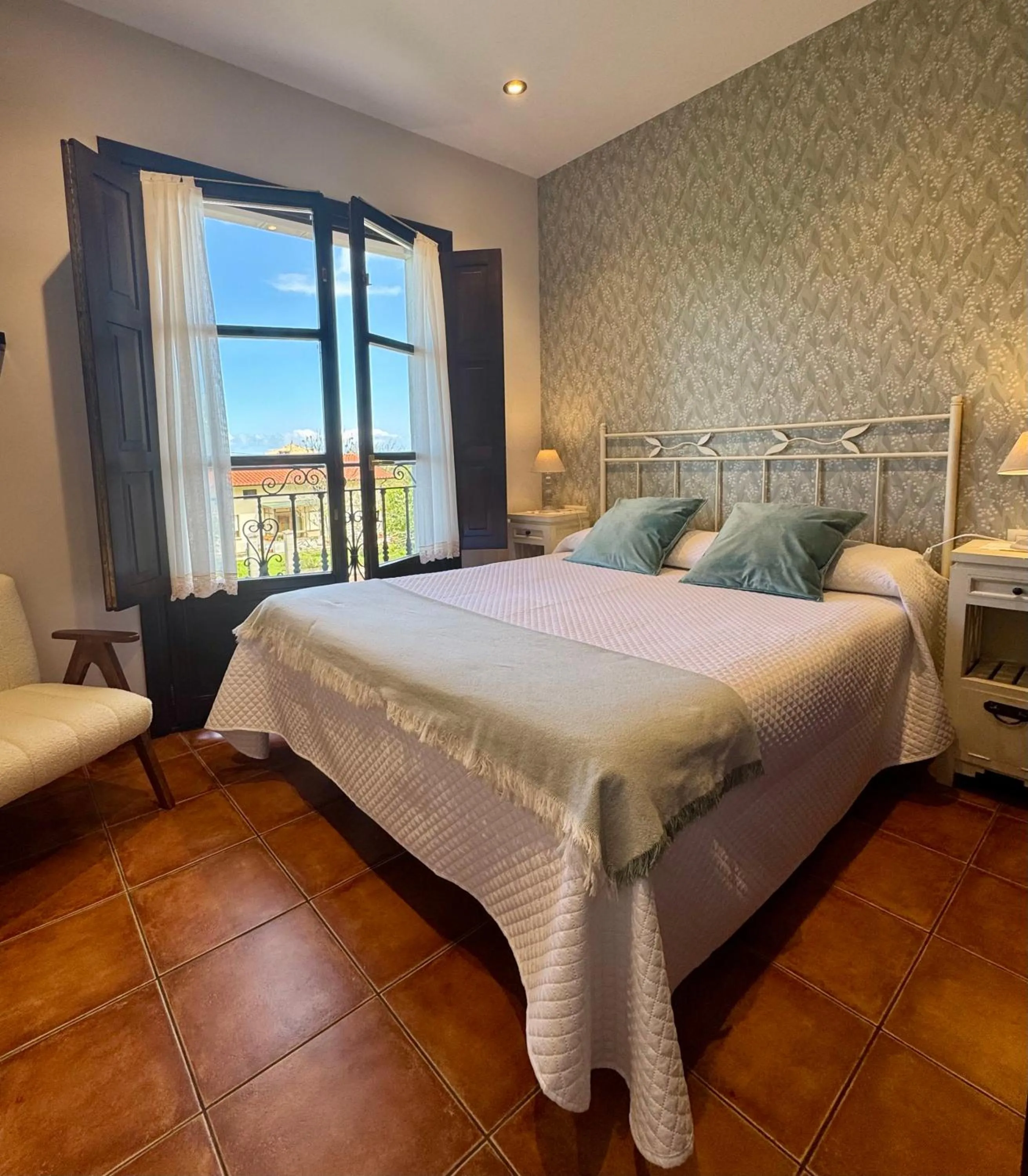 Bed in Hotel Rural El Texeu