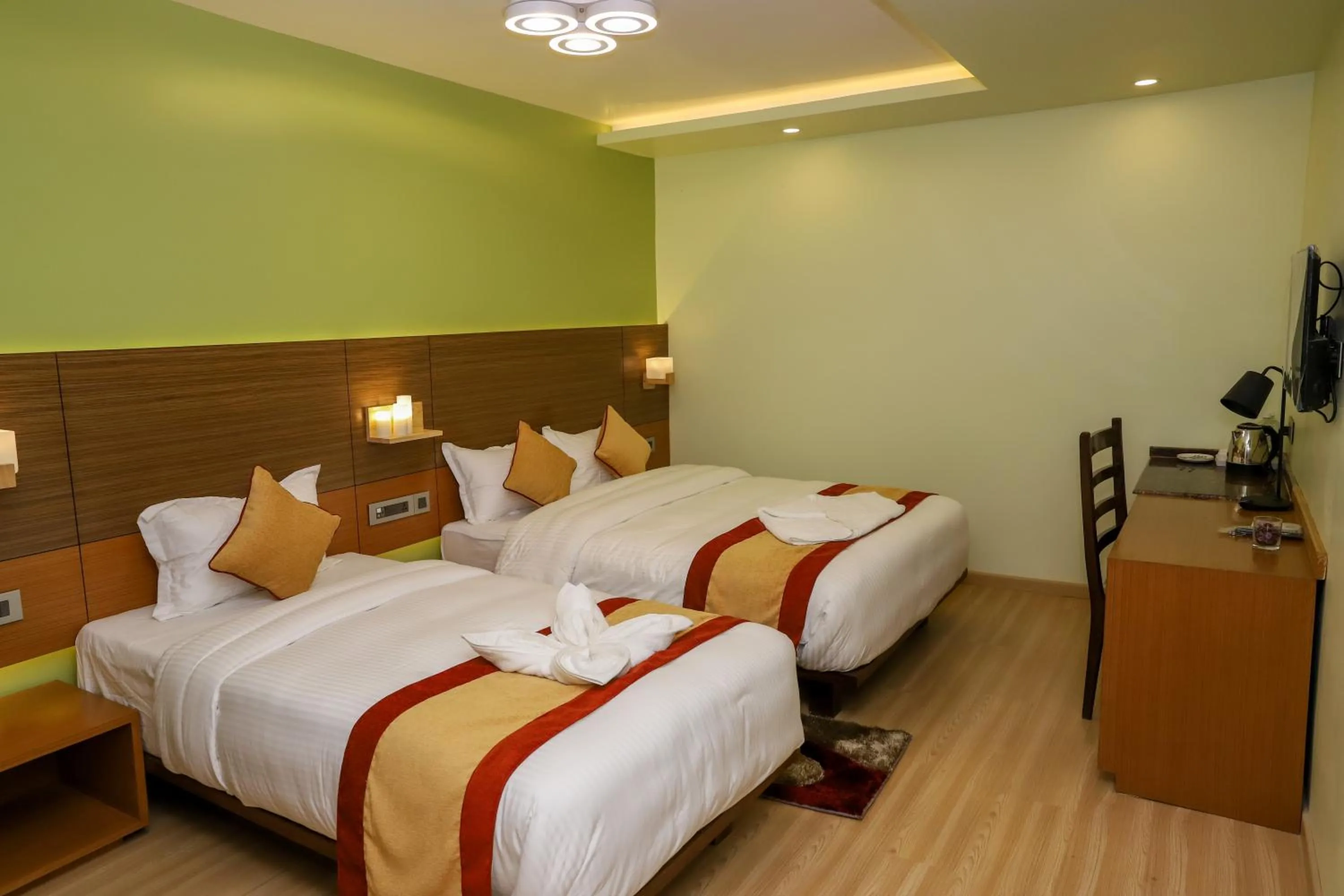 Bed in Retro Hotel and Spa