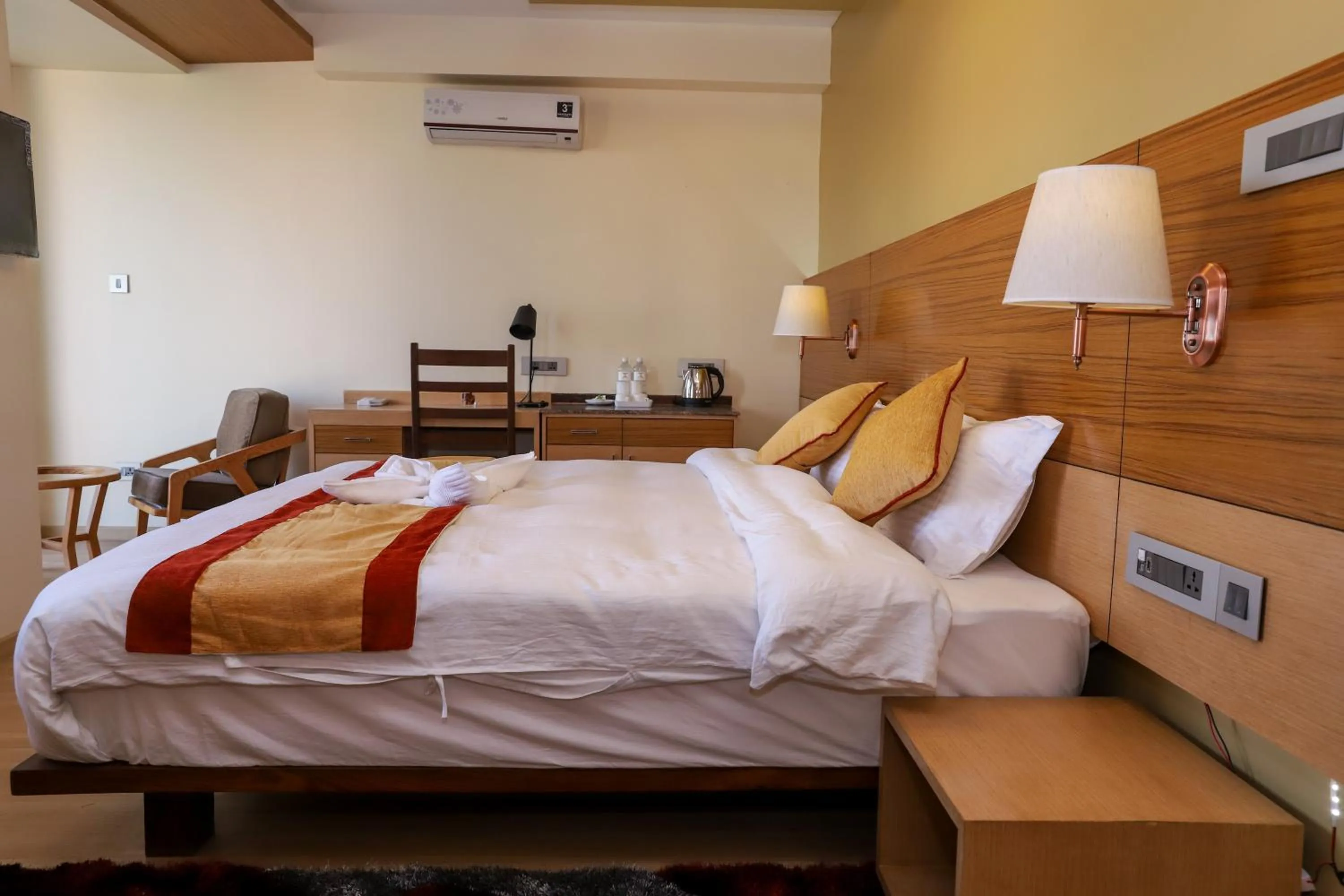 Bed in Retro Hotel and Spa