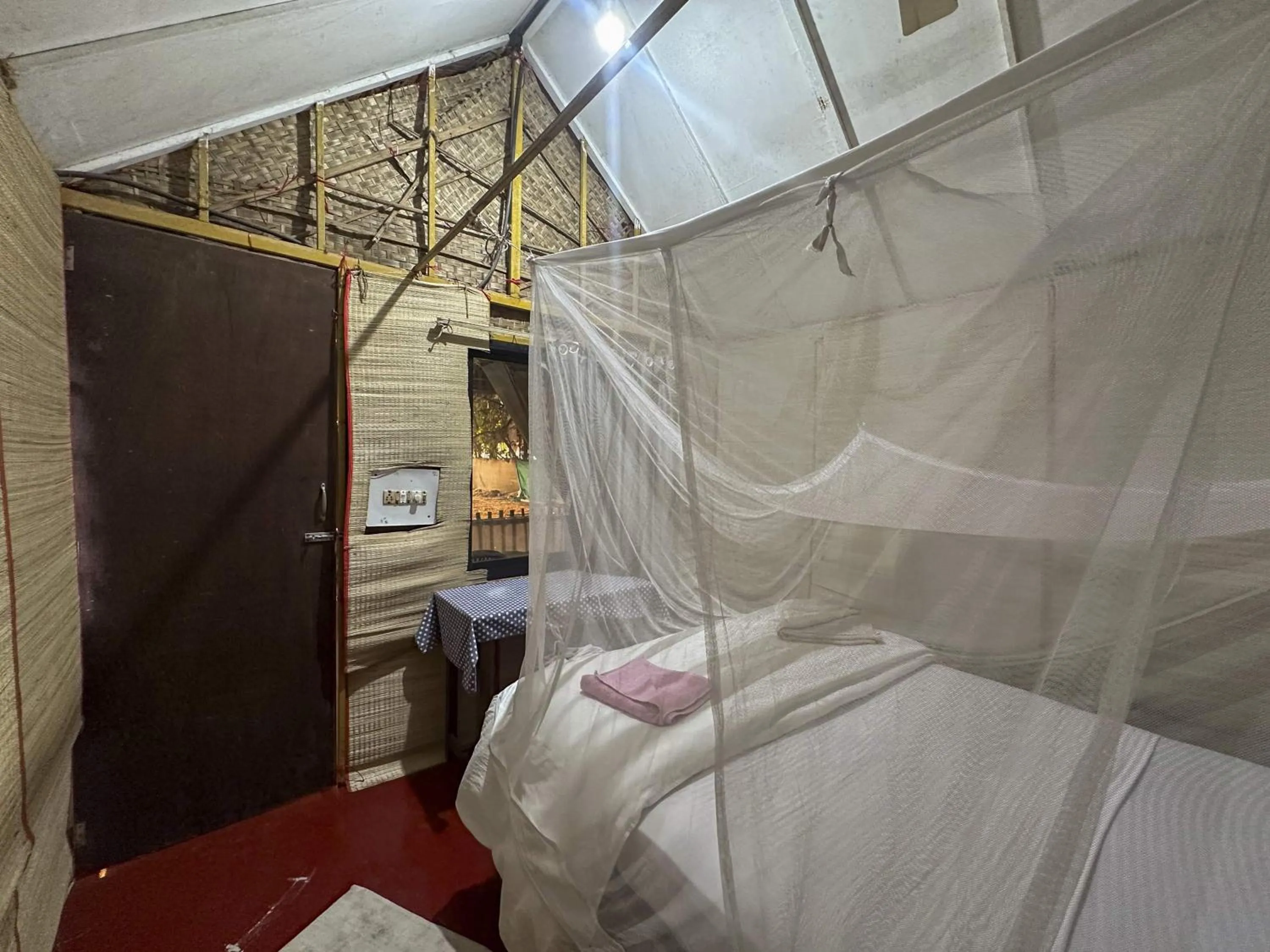 Bed in Secret Garden Agonda Beach Resort