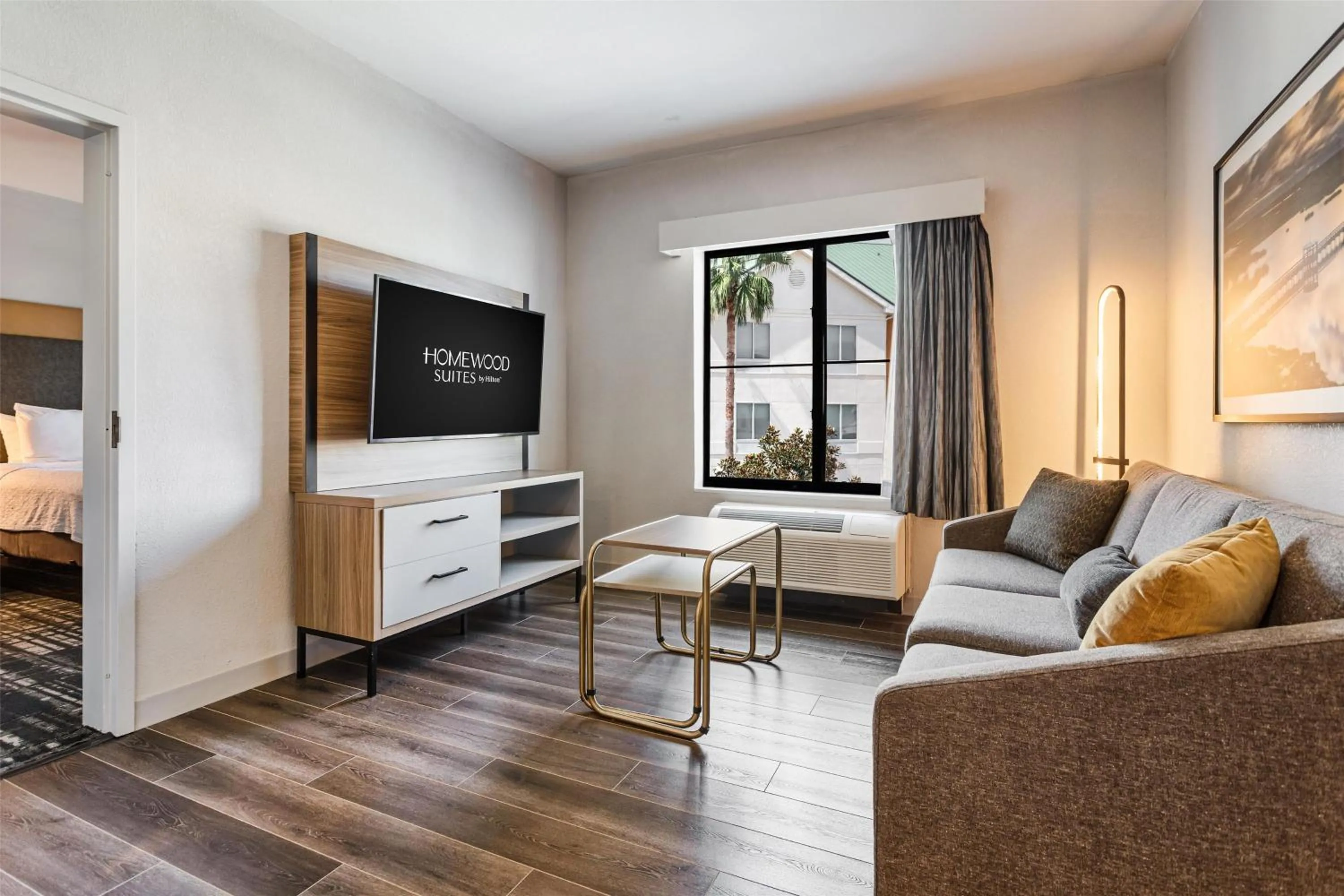 Living room, Bed in Homewood Suites Beaumont