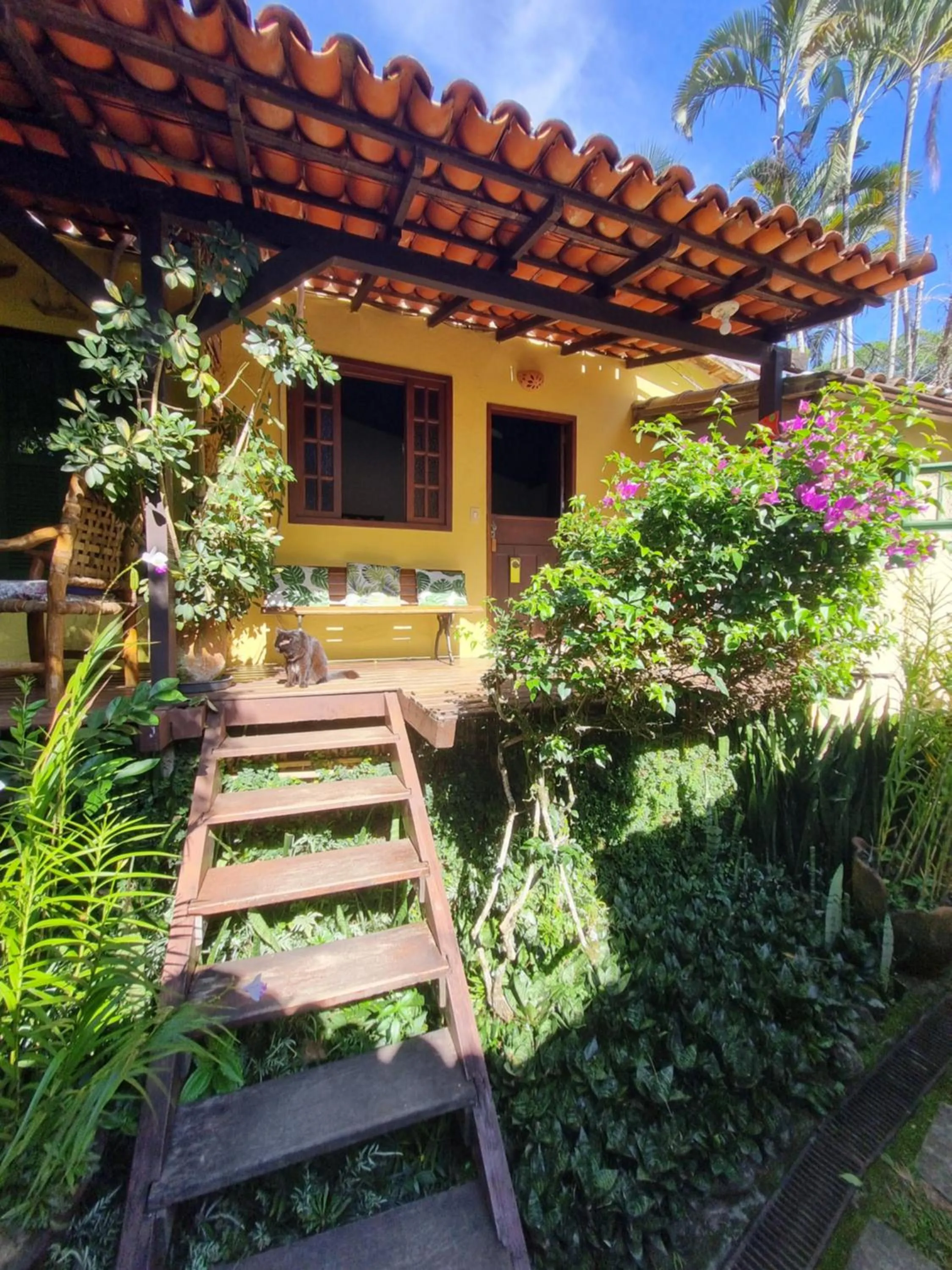 Patio in Pousada Cachoeira