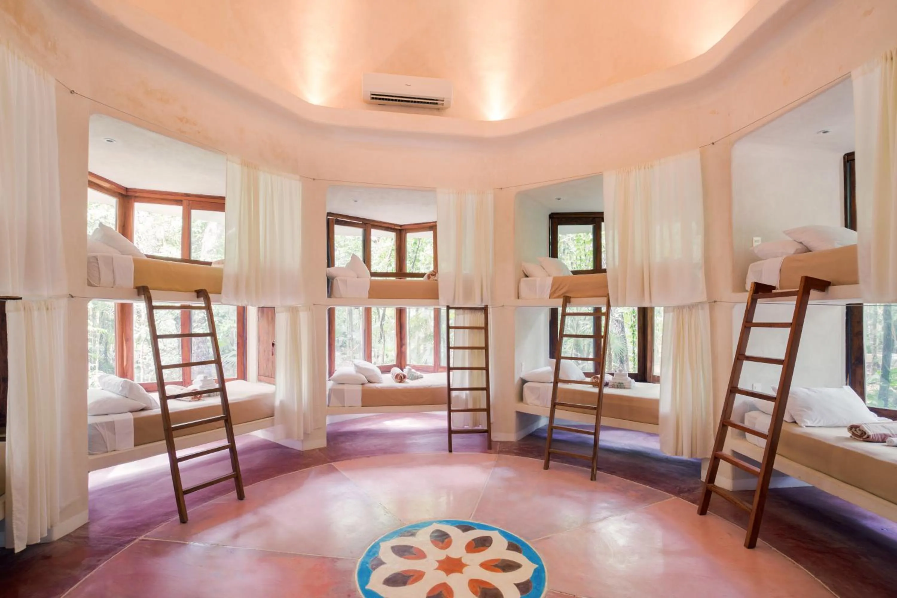 Bedroom, Bed in Hotel Holistika Tulum