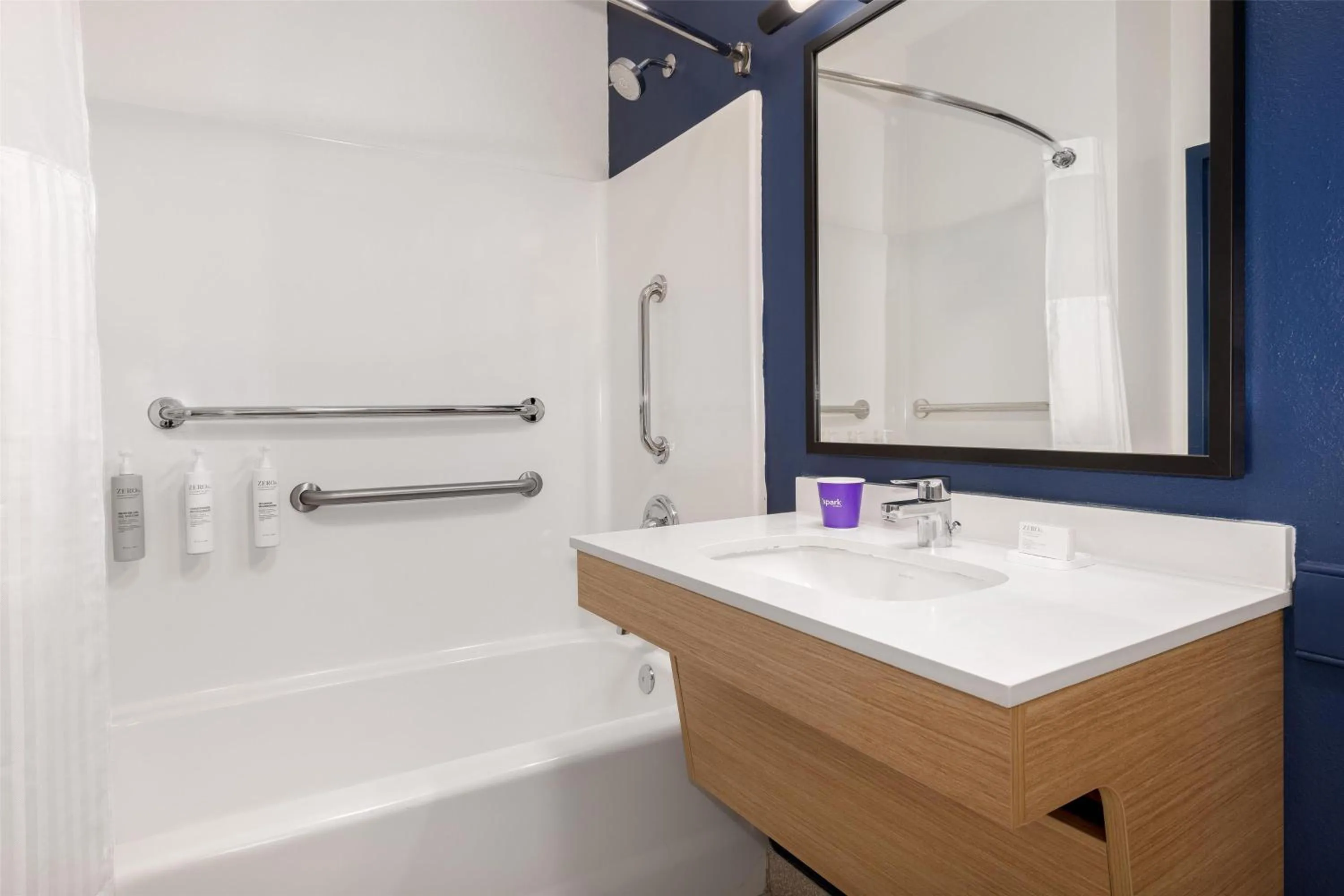 Bathroom in Spark By Hilton Wilmington Carolina Beach Rd