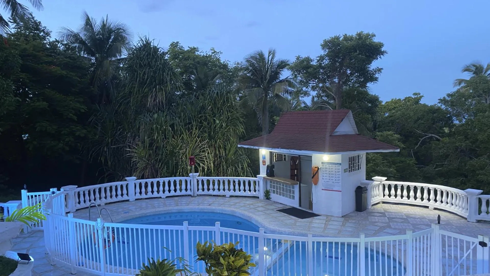 Pool view in Posada Magic Hill On Vacation