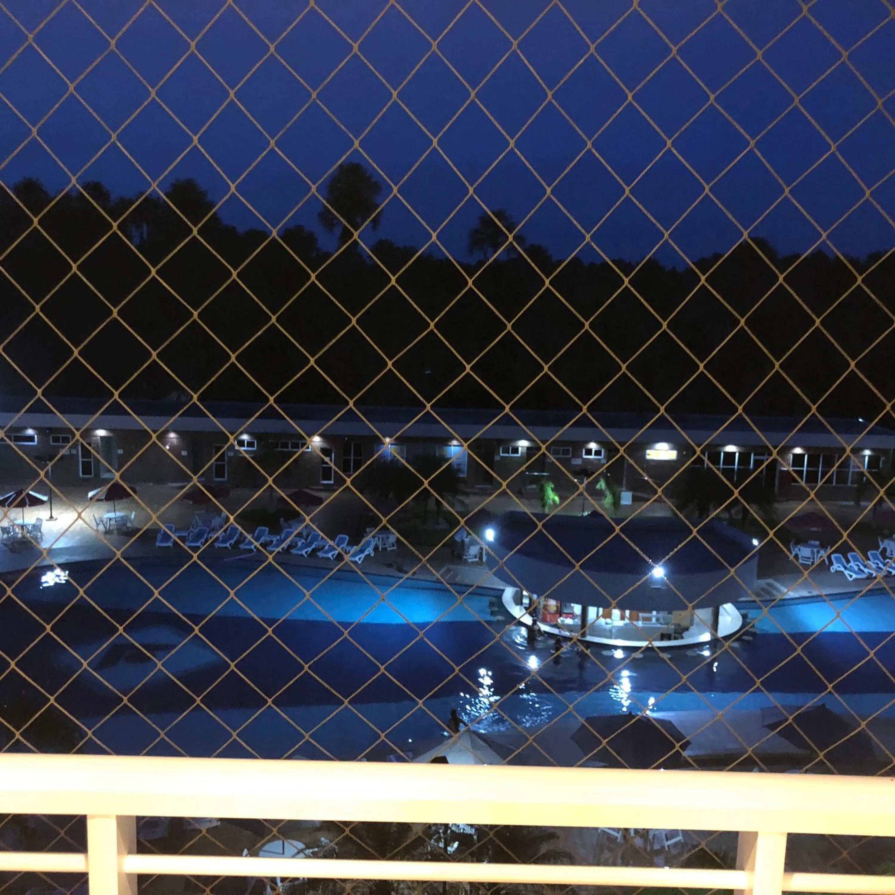 Night in Gran lençóis Flat 2 suítes vista piscina