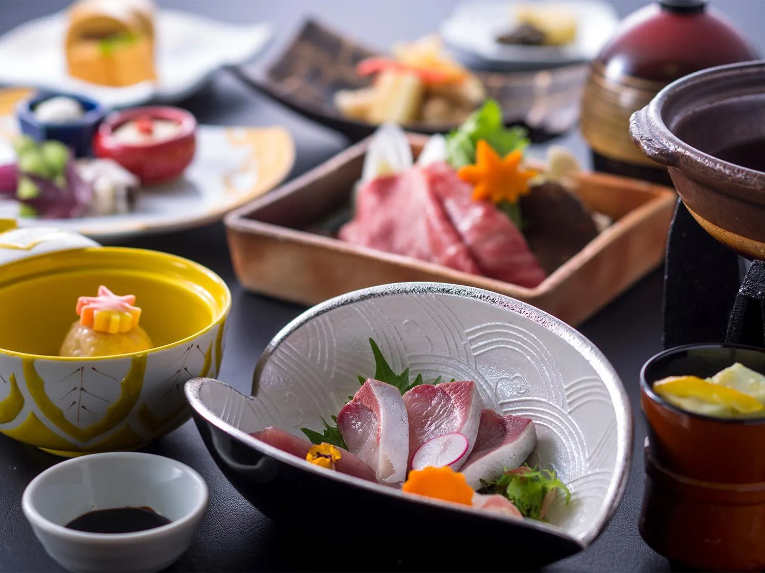 Food close-up in Kotohira Kadan