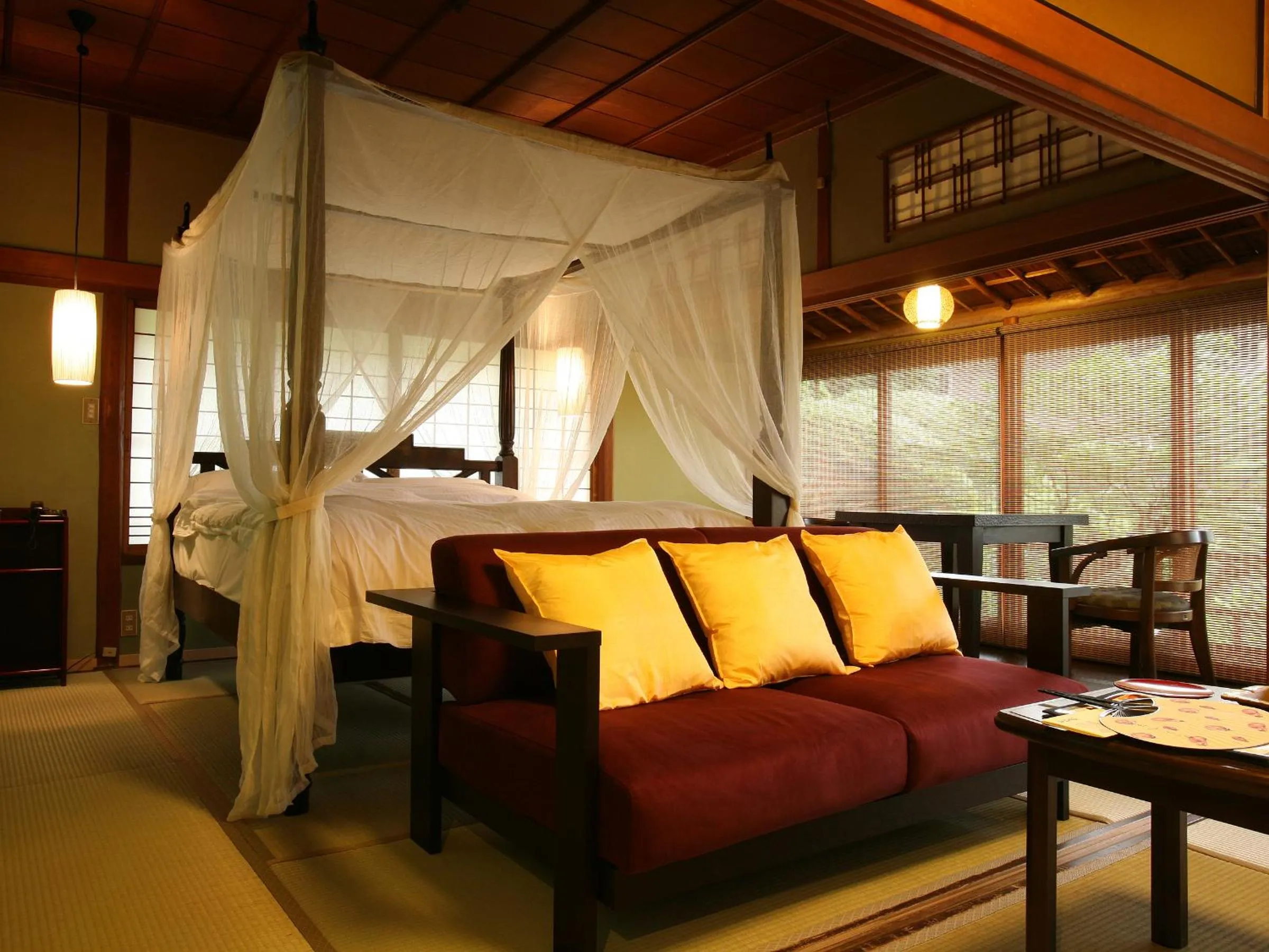 Bed in Kotohira Kadan