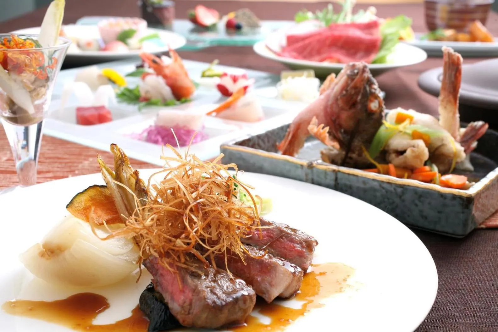 Dinner in Yumekaiyu Awajishima