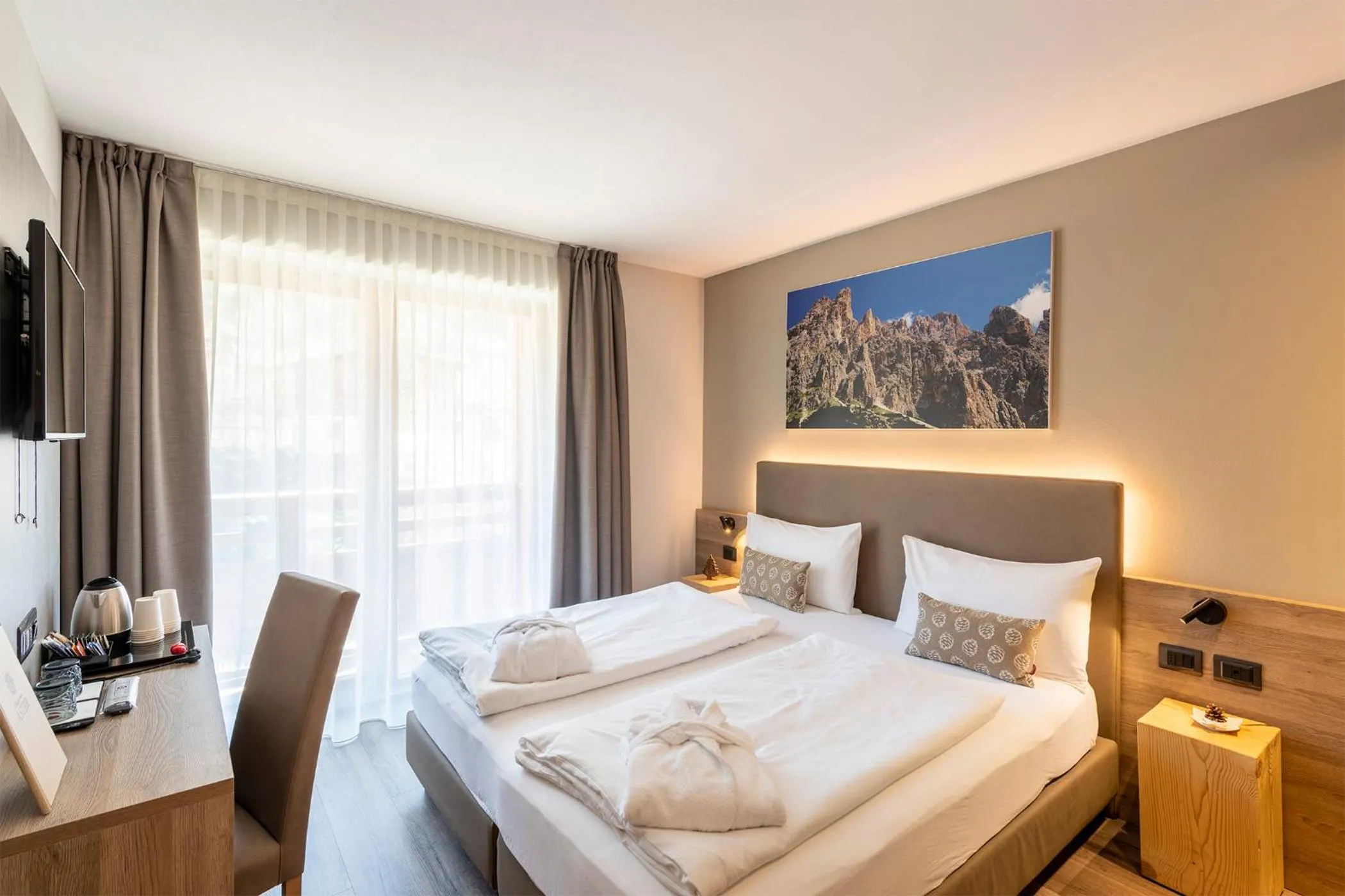 Bedroom, Bed in Chalet Aster