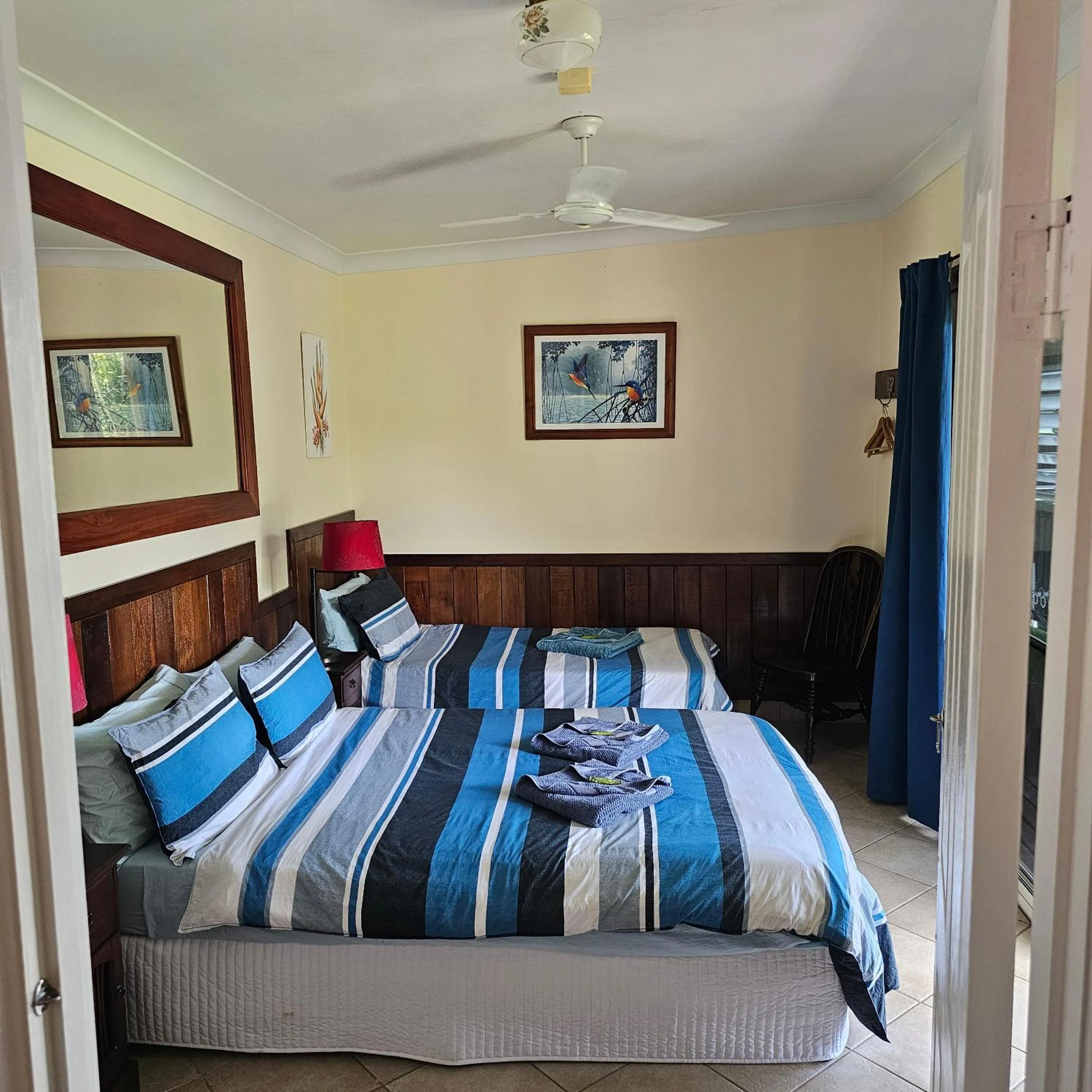 Bed in Daintree Riverview Lodges