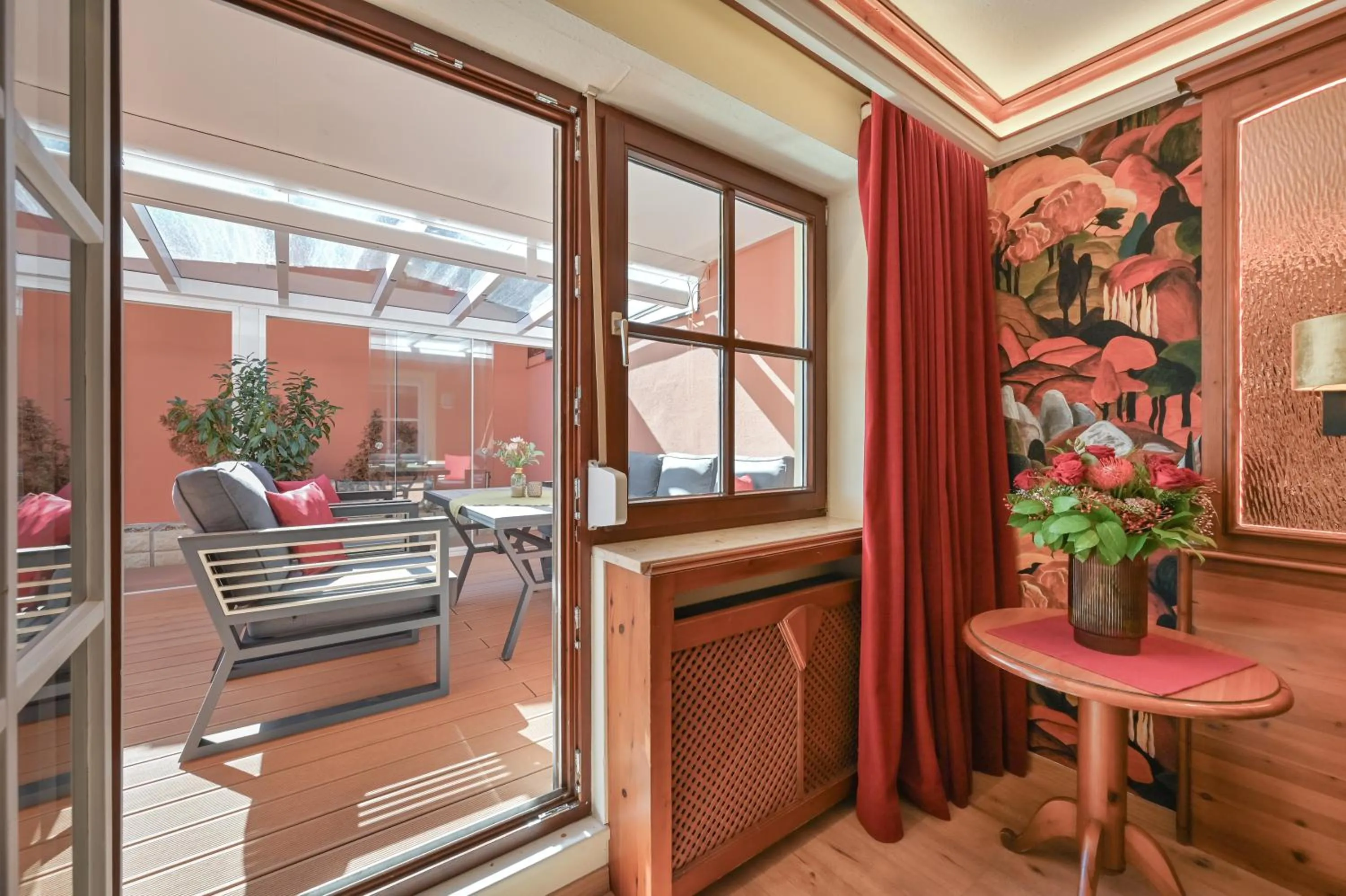 Seating area in Hotel San Marco