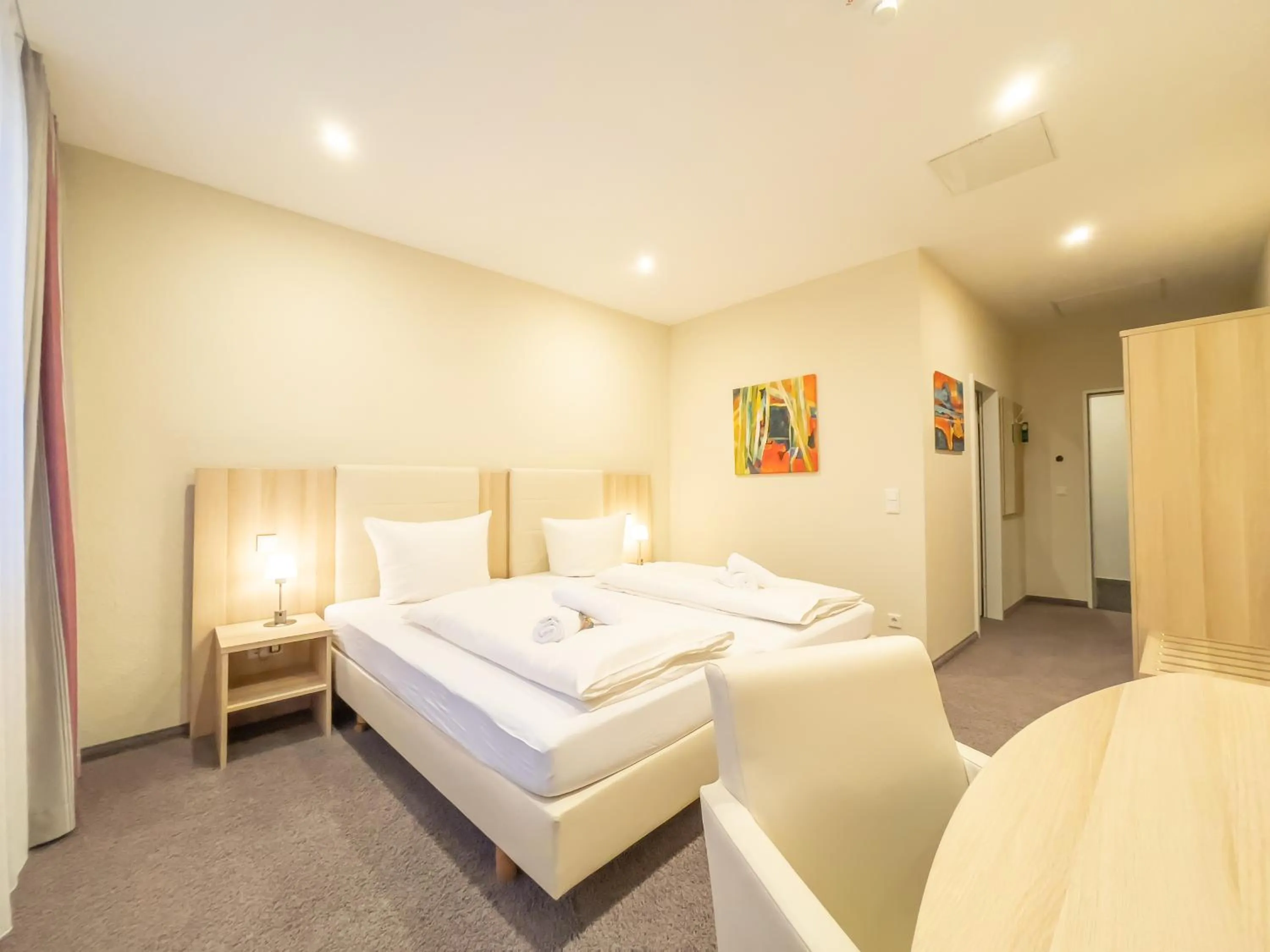 Bed in Hotel Siebenschläfer am Wasserturm