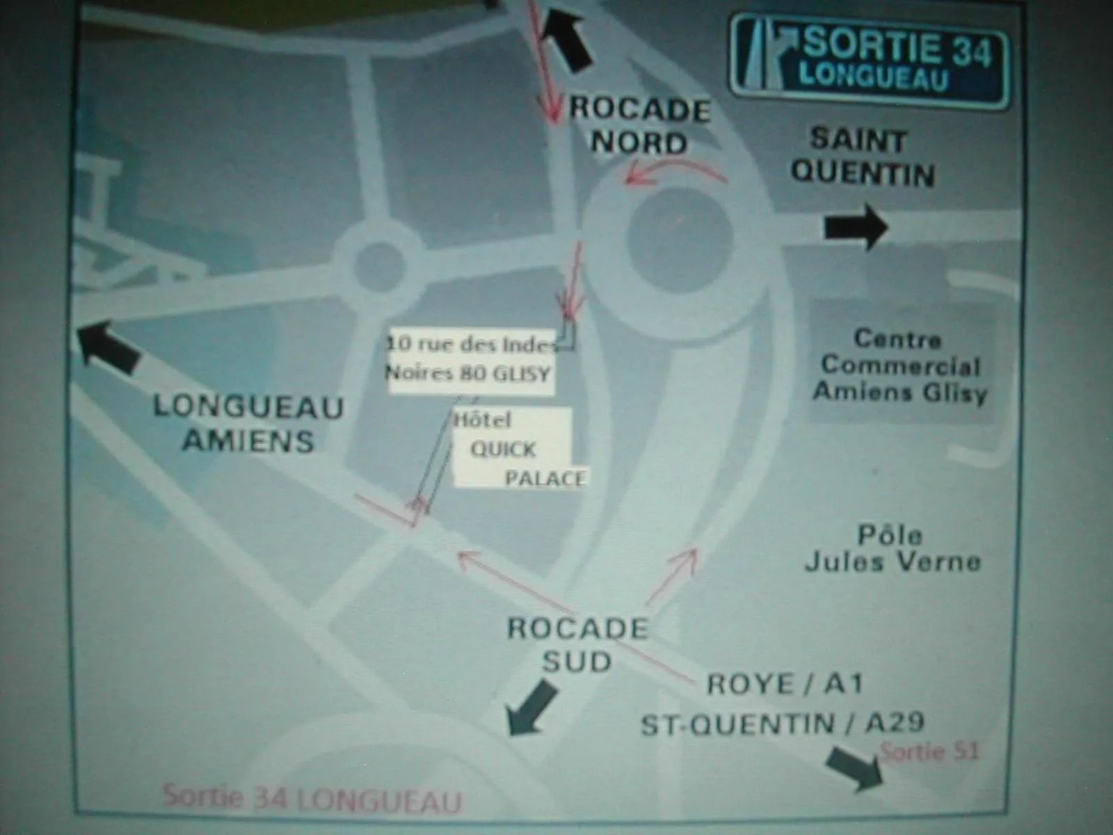 Bird's eye view in Glisy Hôtel