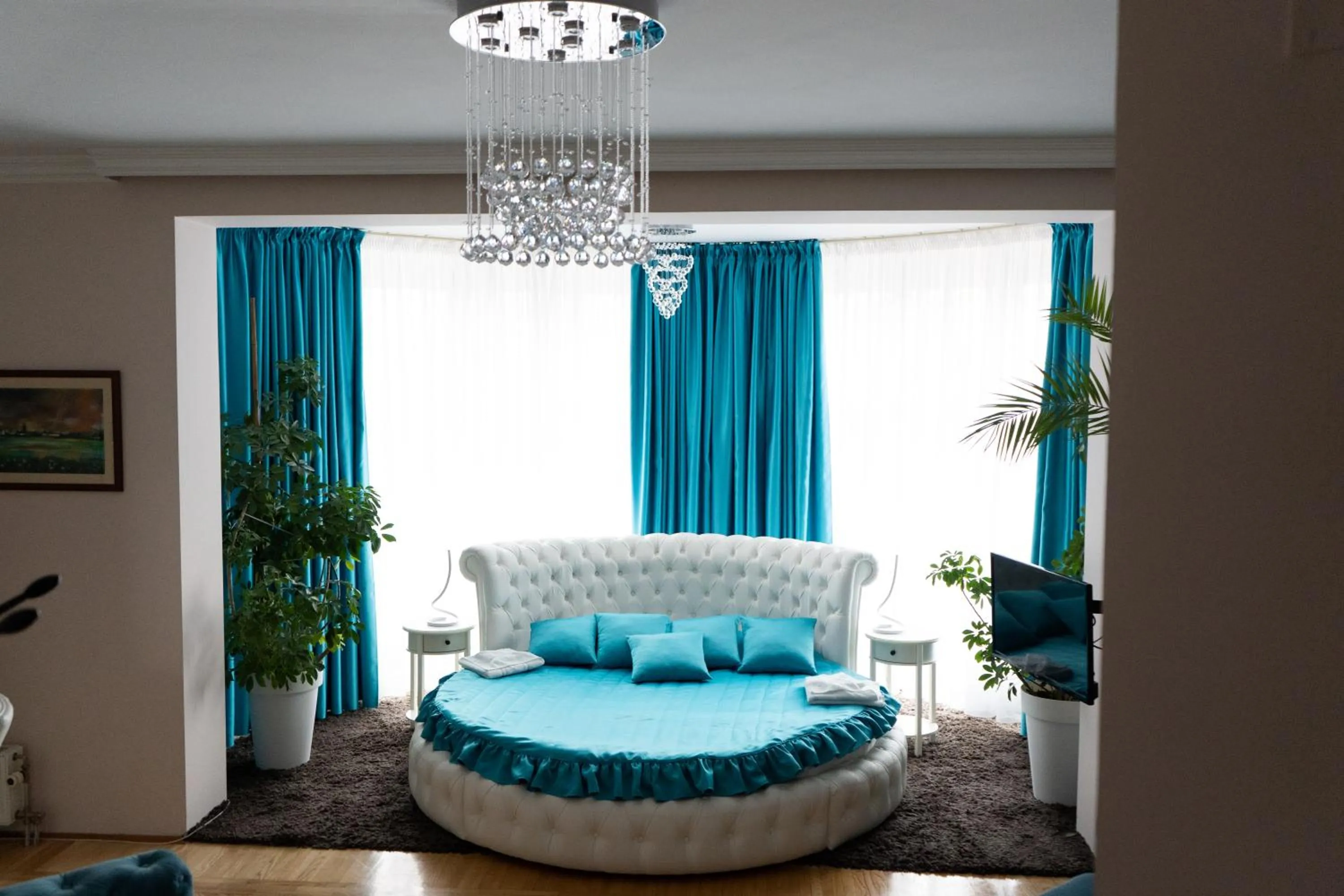 Bed in Garni Hotel Lotos