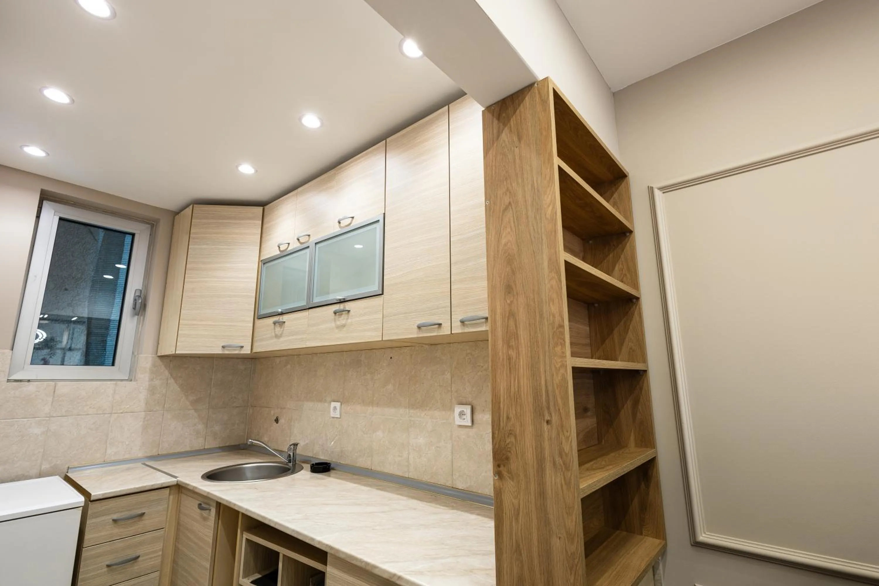 Kitchen or kitchenette in Garni Hotel Lotos