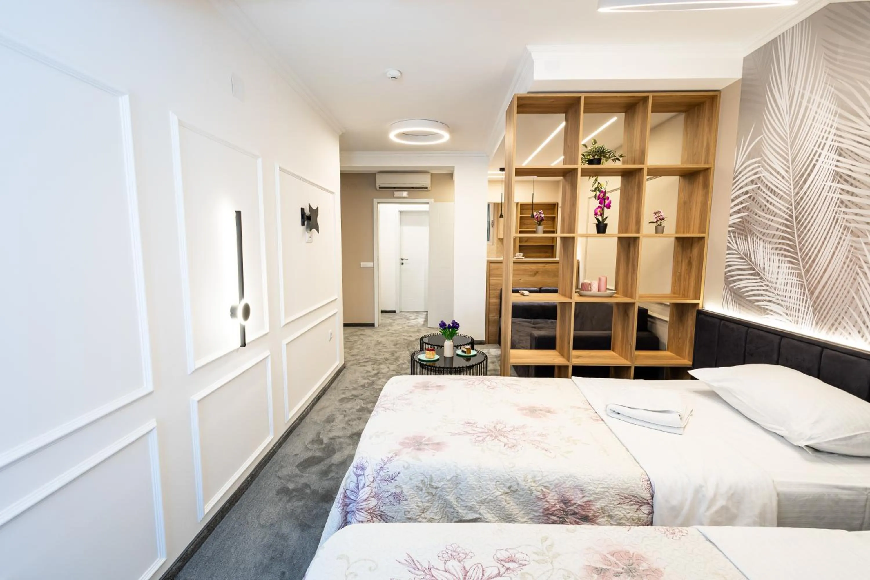 Bed in Garni Hotel Lotos