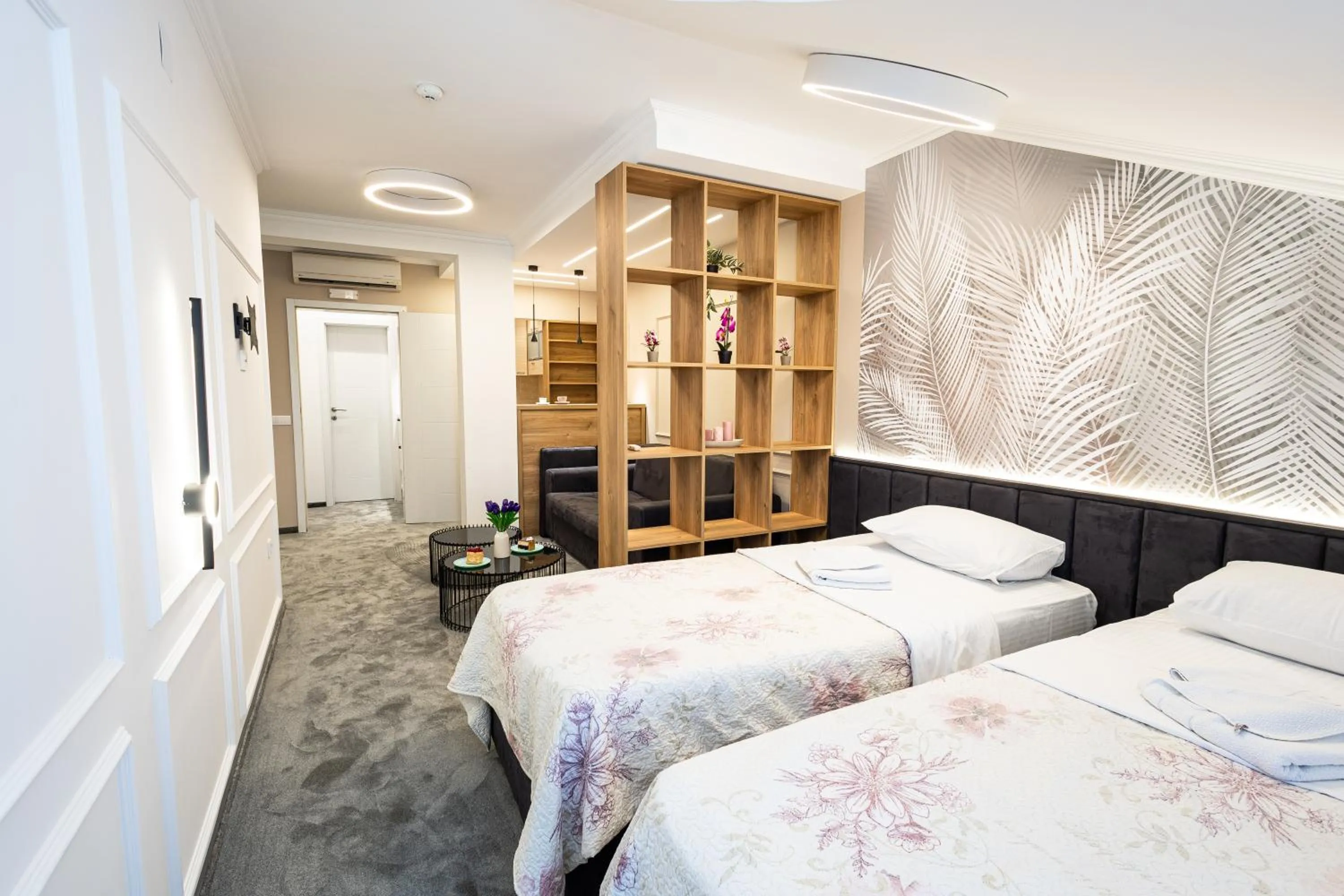 Bed in Garni Hotel Lotos