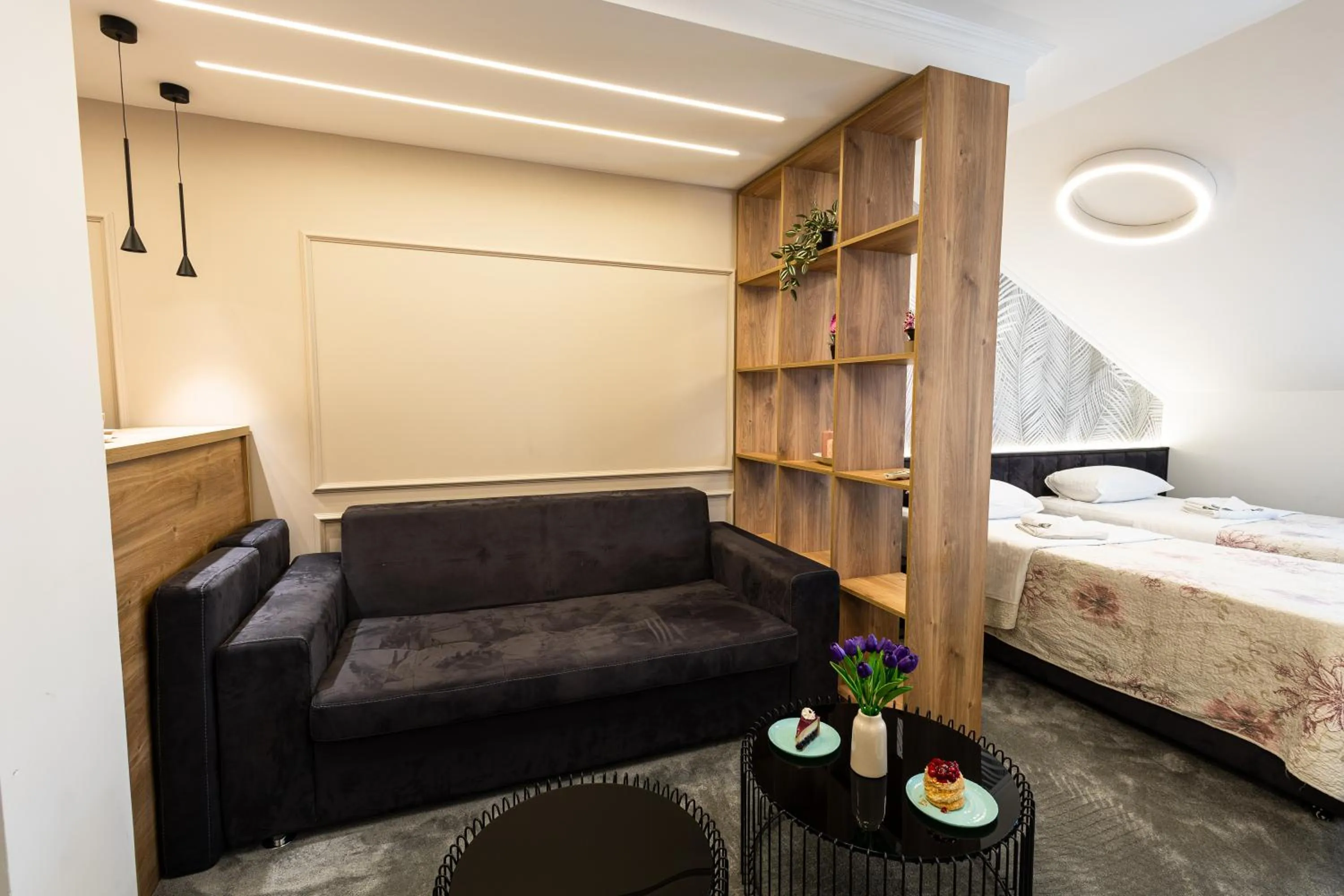 Bed in Garni Hotel Lotos