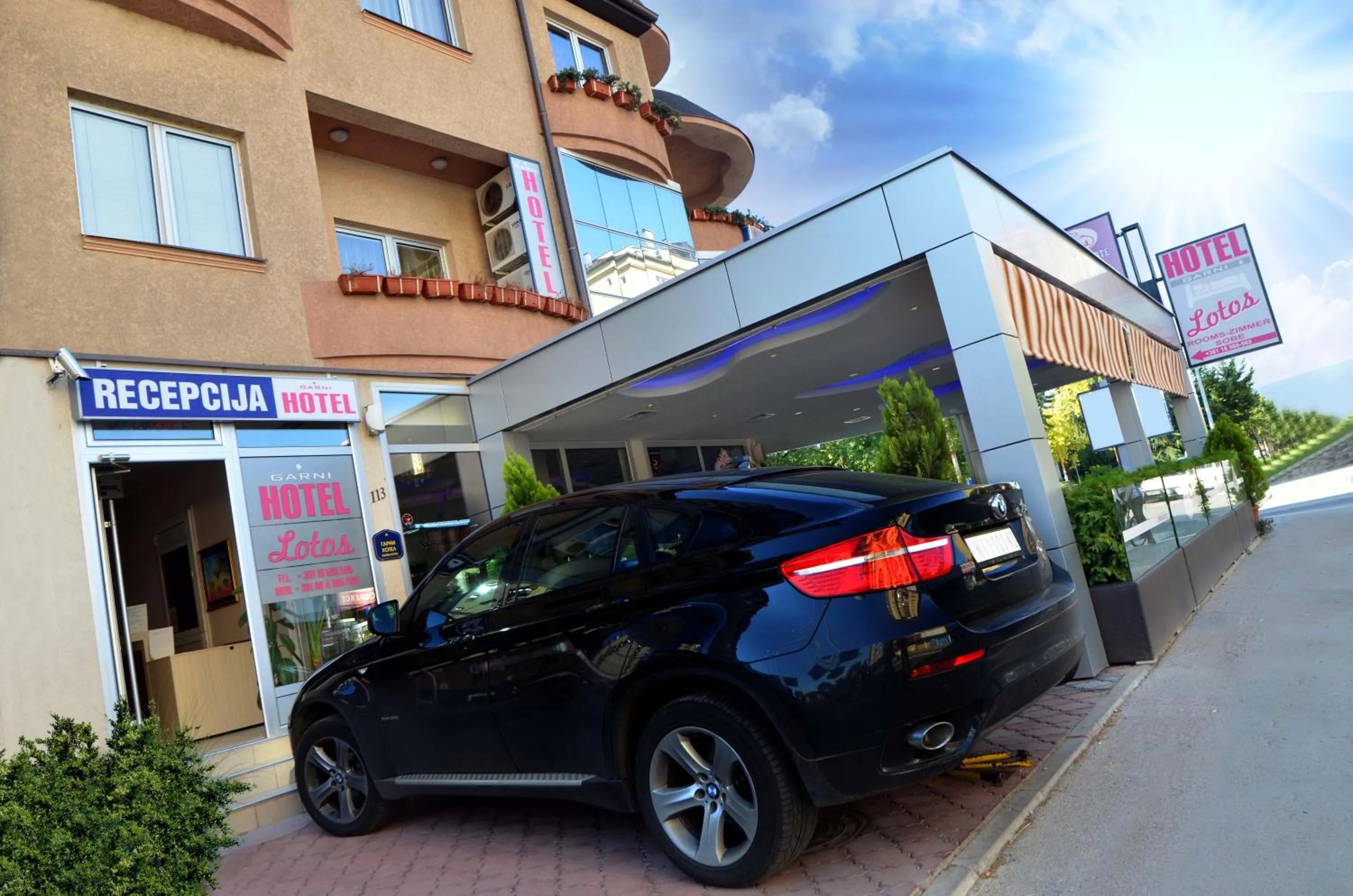 Property building in Garni Hotel Lotos