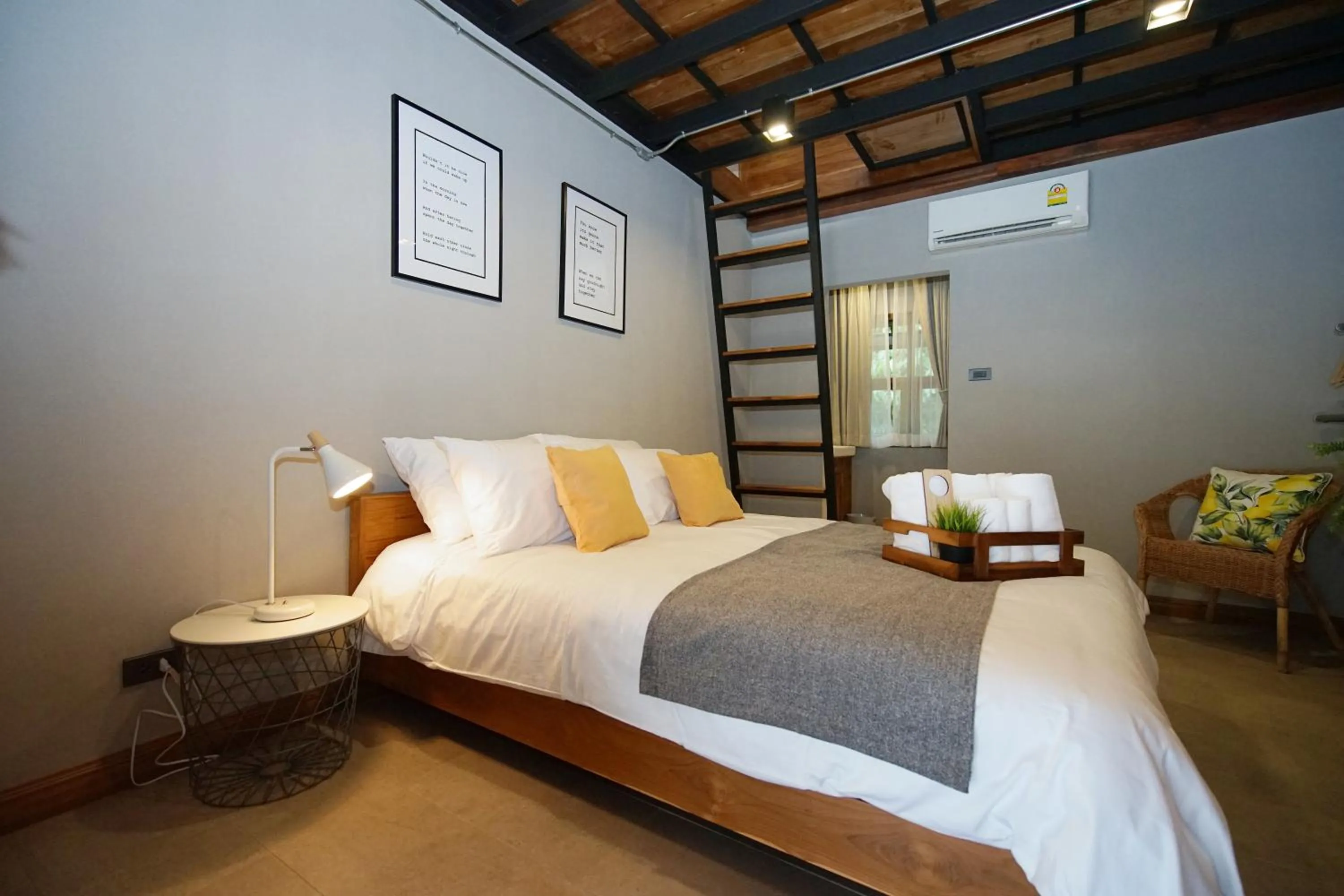 Bed in Yellow Pillow village