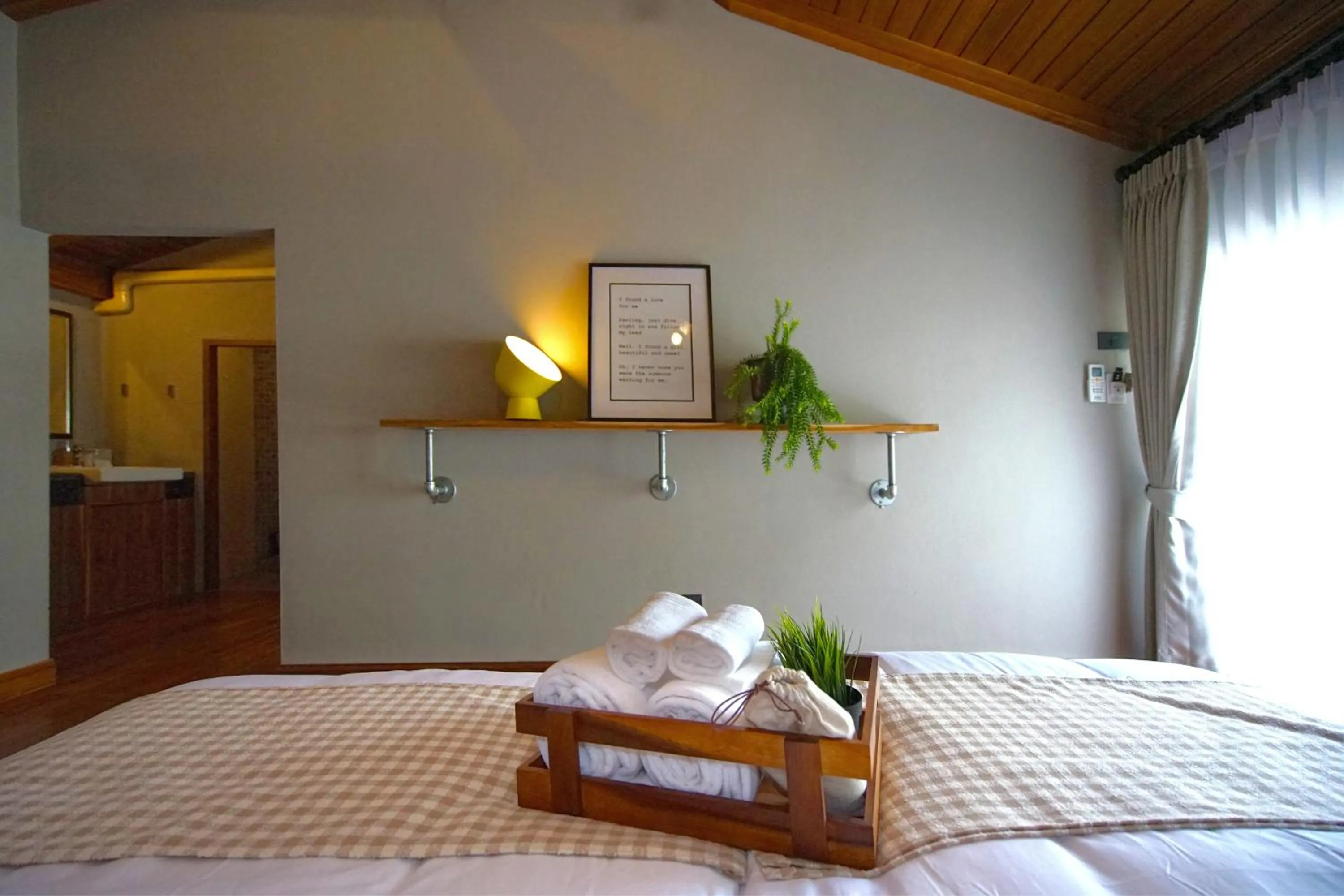 Bed in Yellow Pillow village