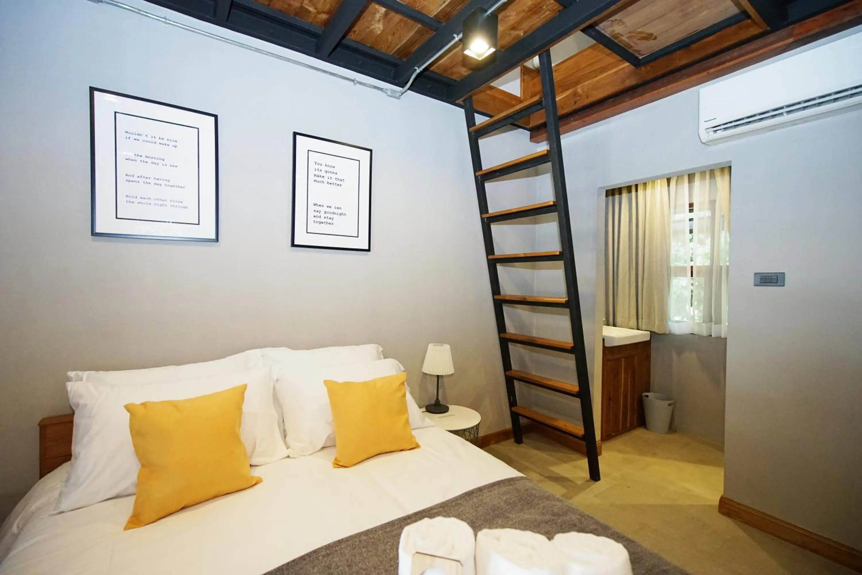 Bed in Yellow Pillow village