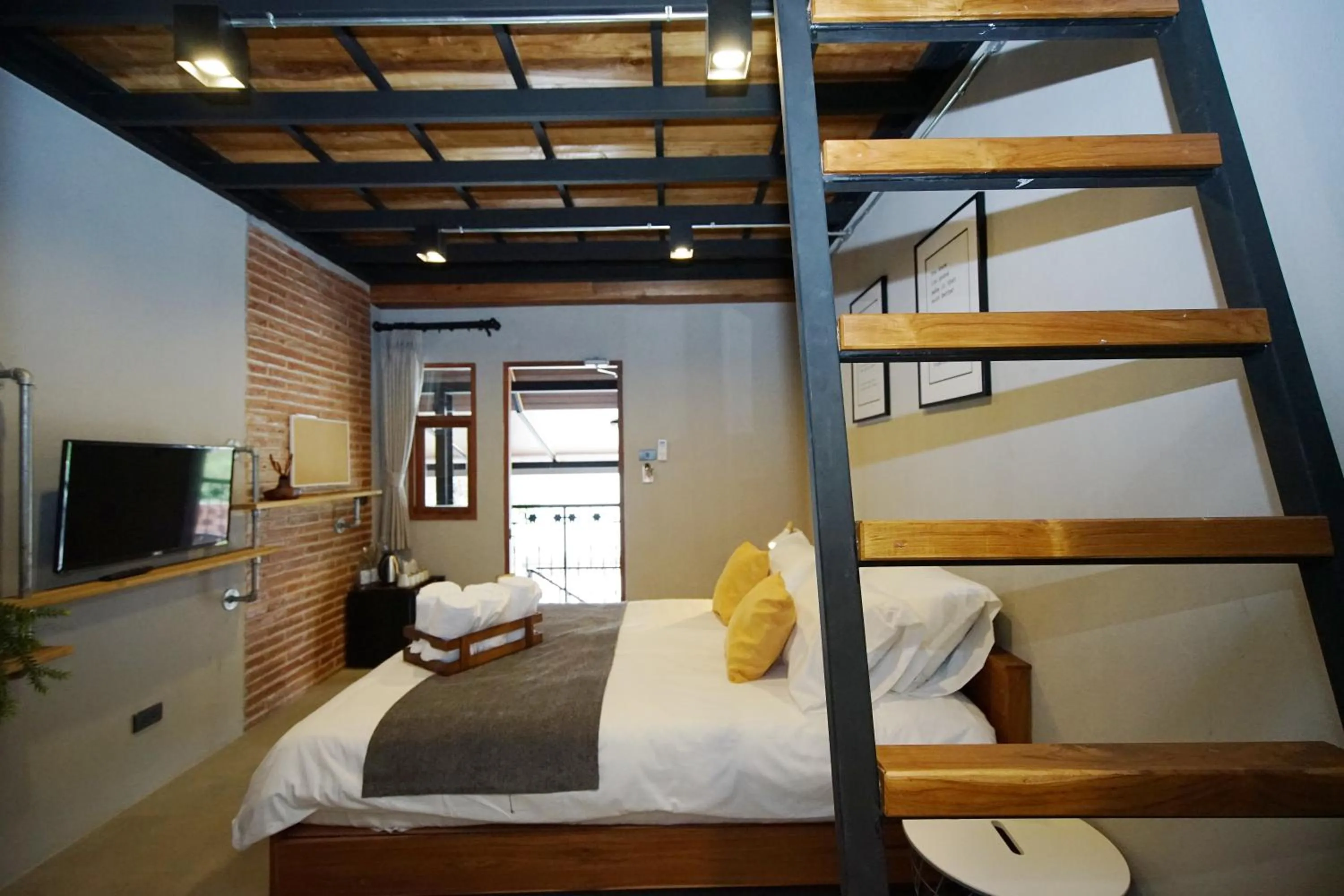 Bed in Yellow Pillow village