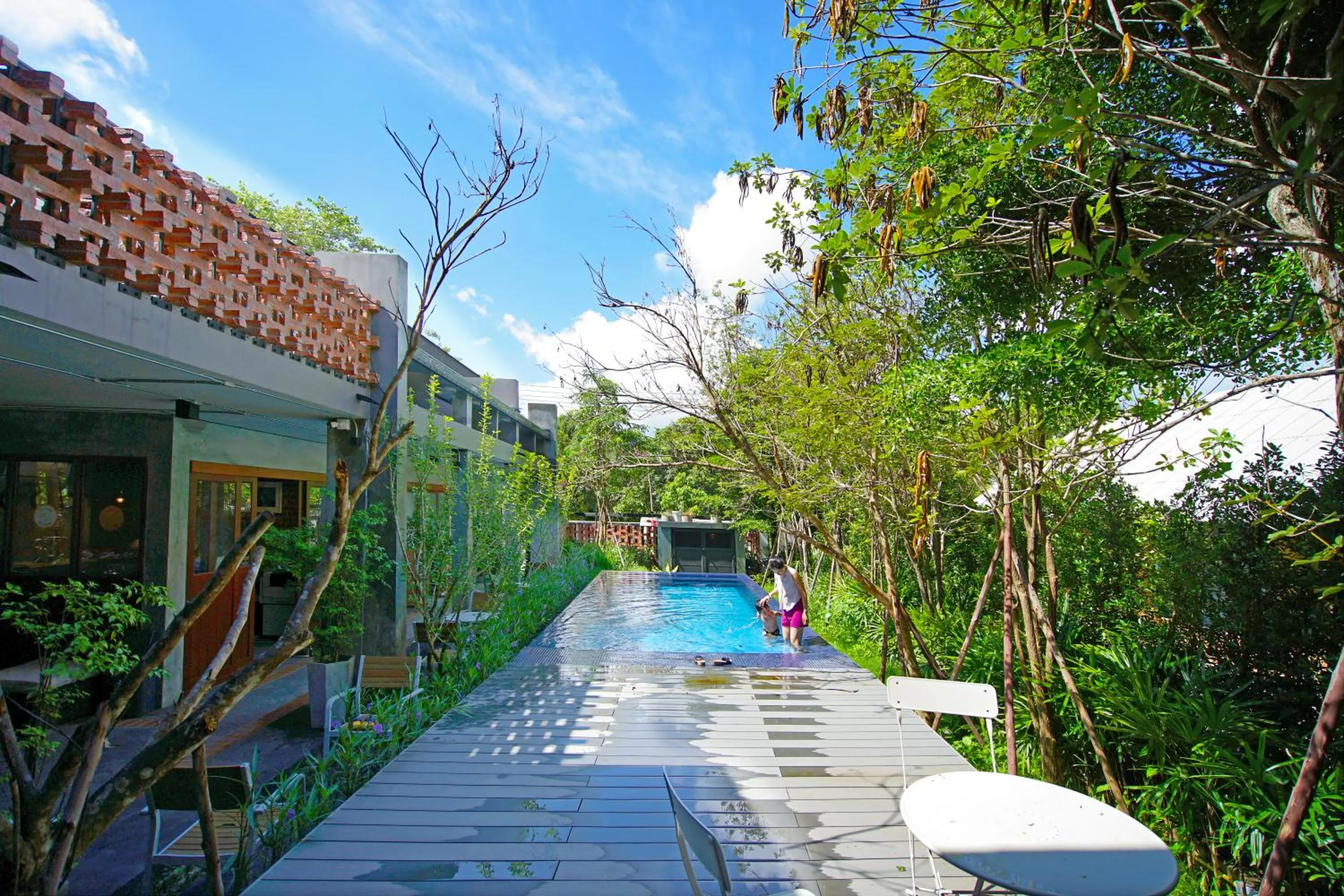 Swimming pool in Yellow Pillow village