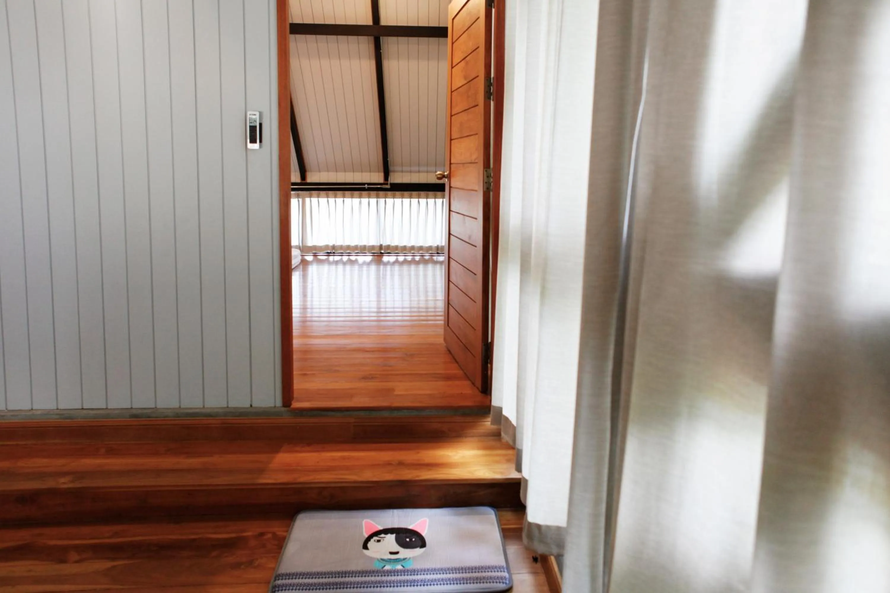 Seating area in Yellow Pillow village