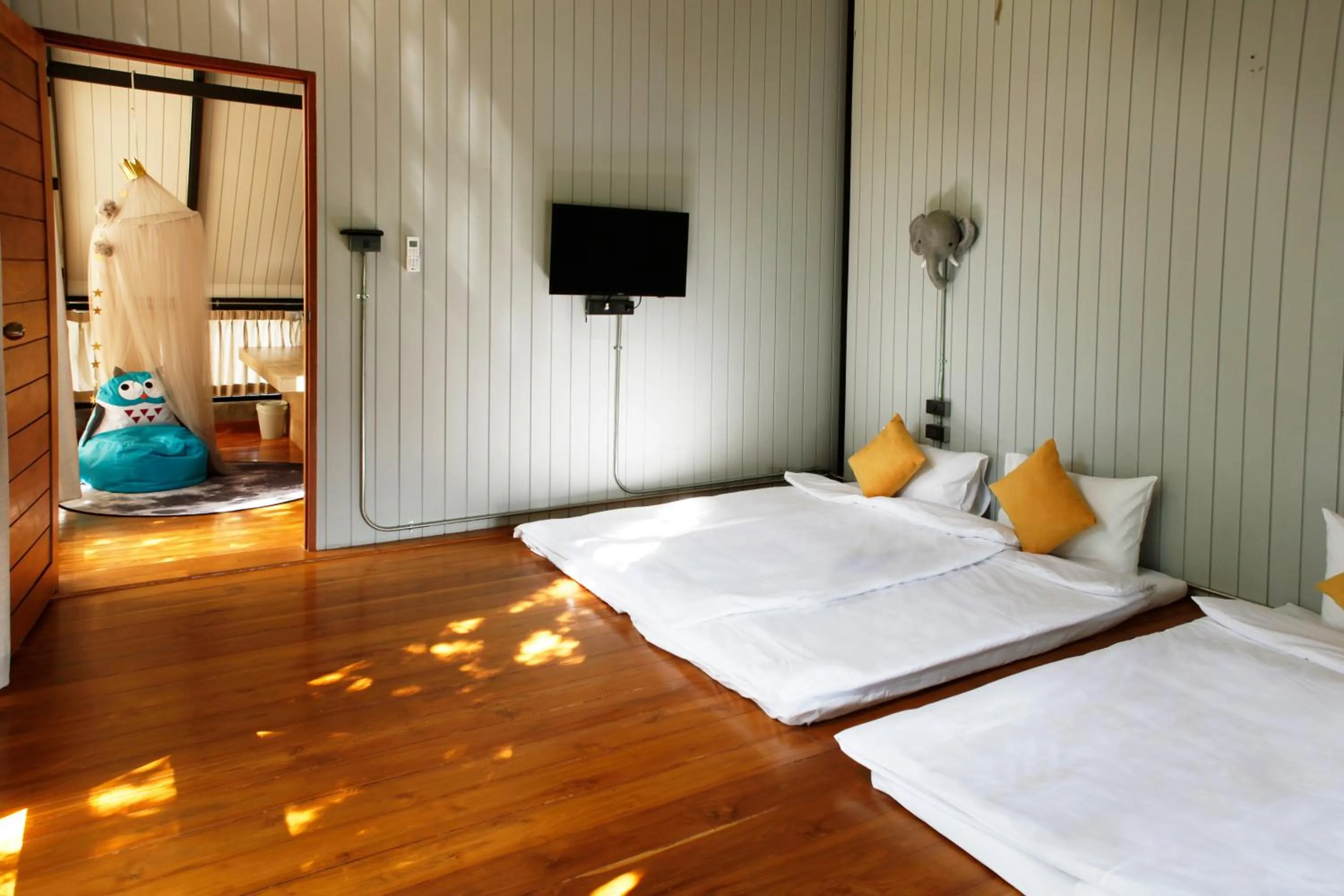 Bed in Yellow Pillow village