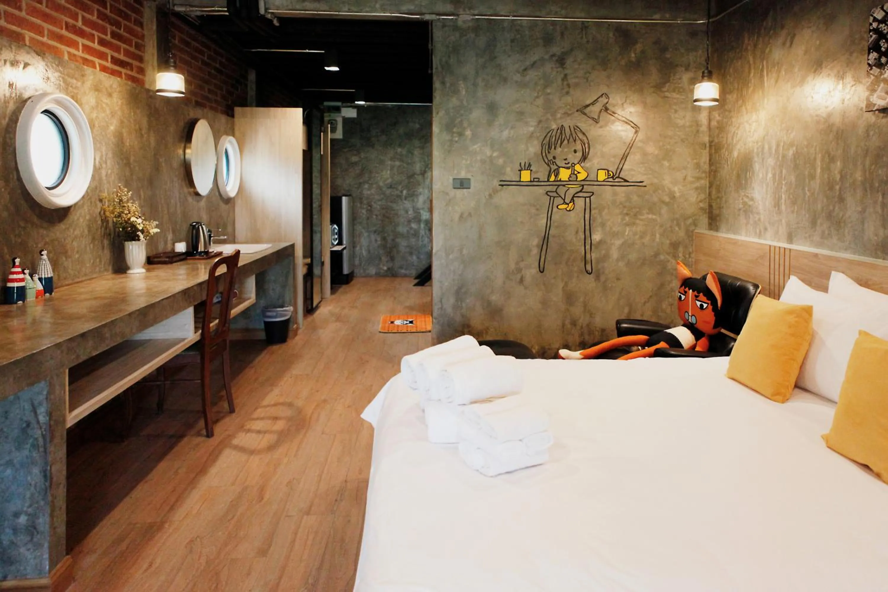 Bed in Yellow Pillow village