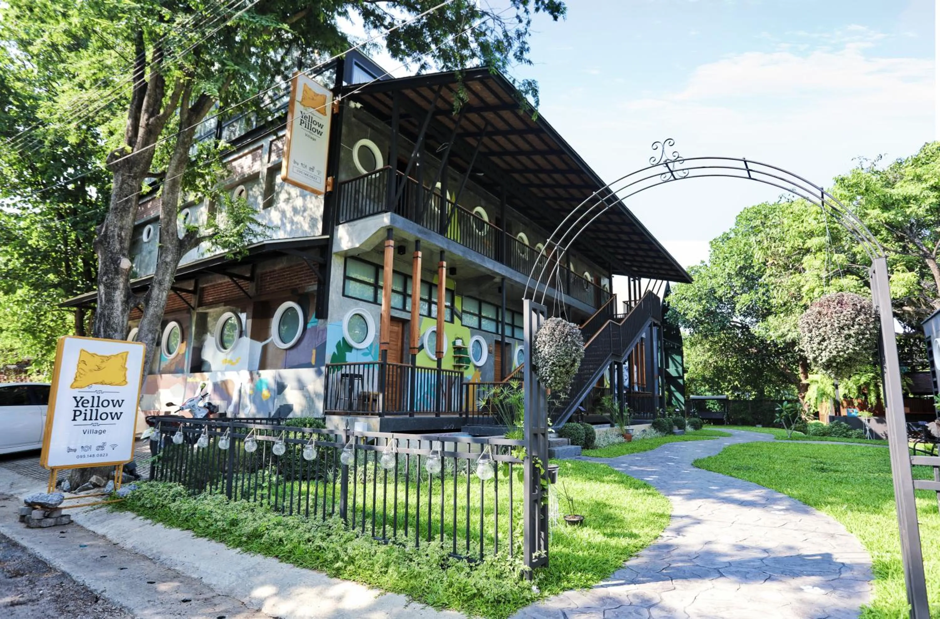 Property building in Yellow Pillow village