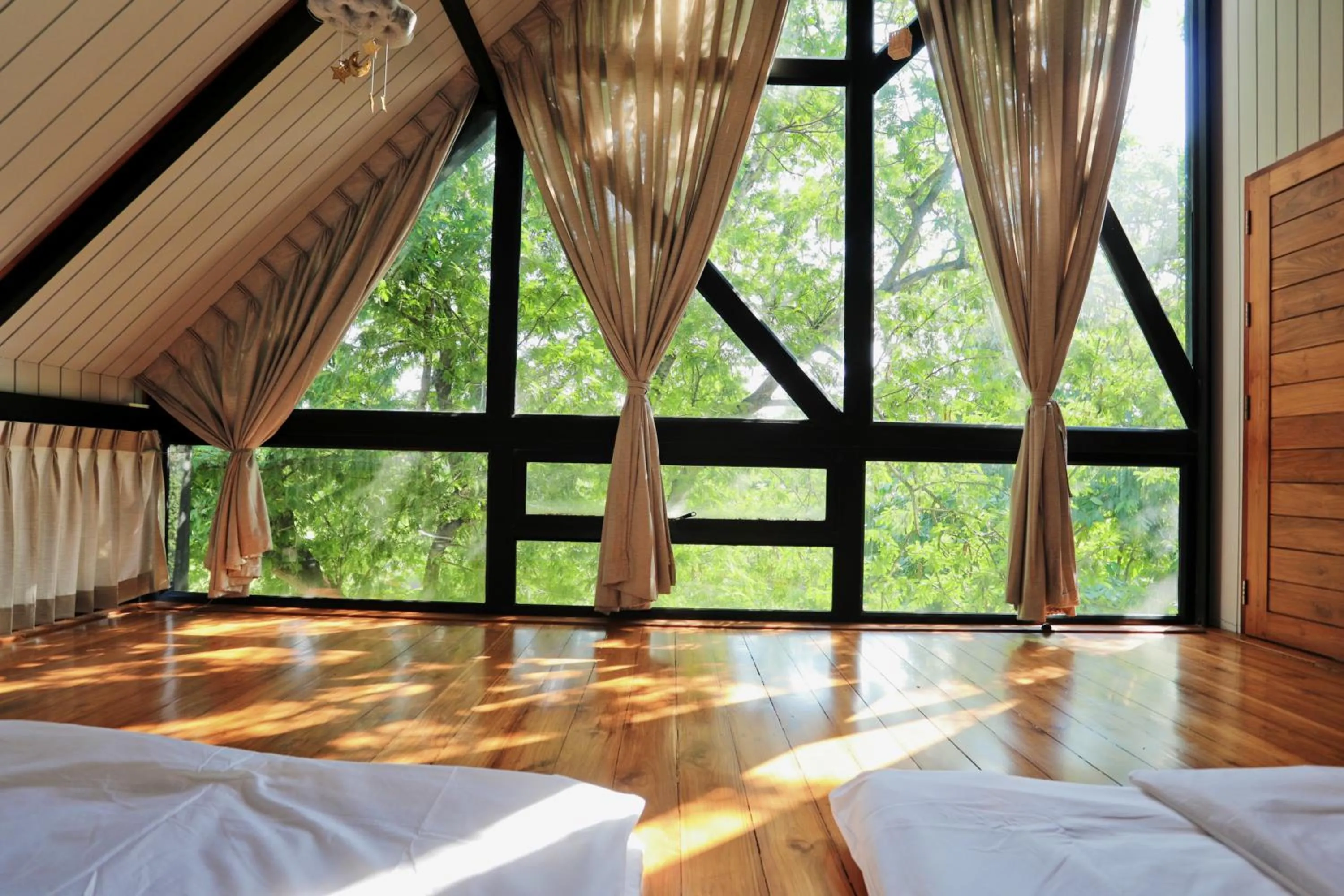 Bed in Yellow Pillow village