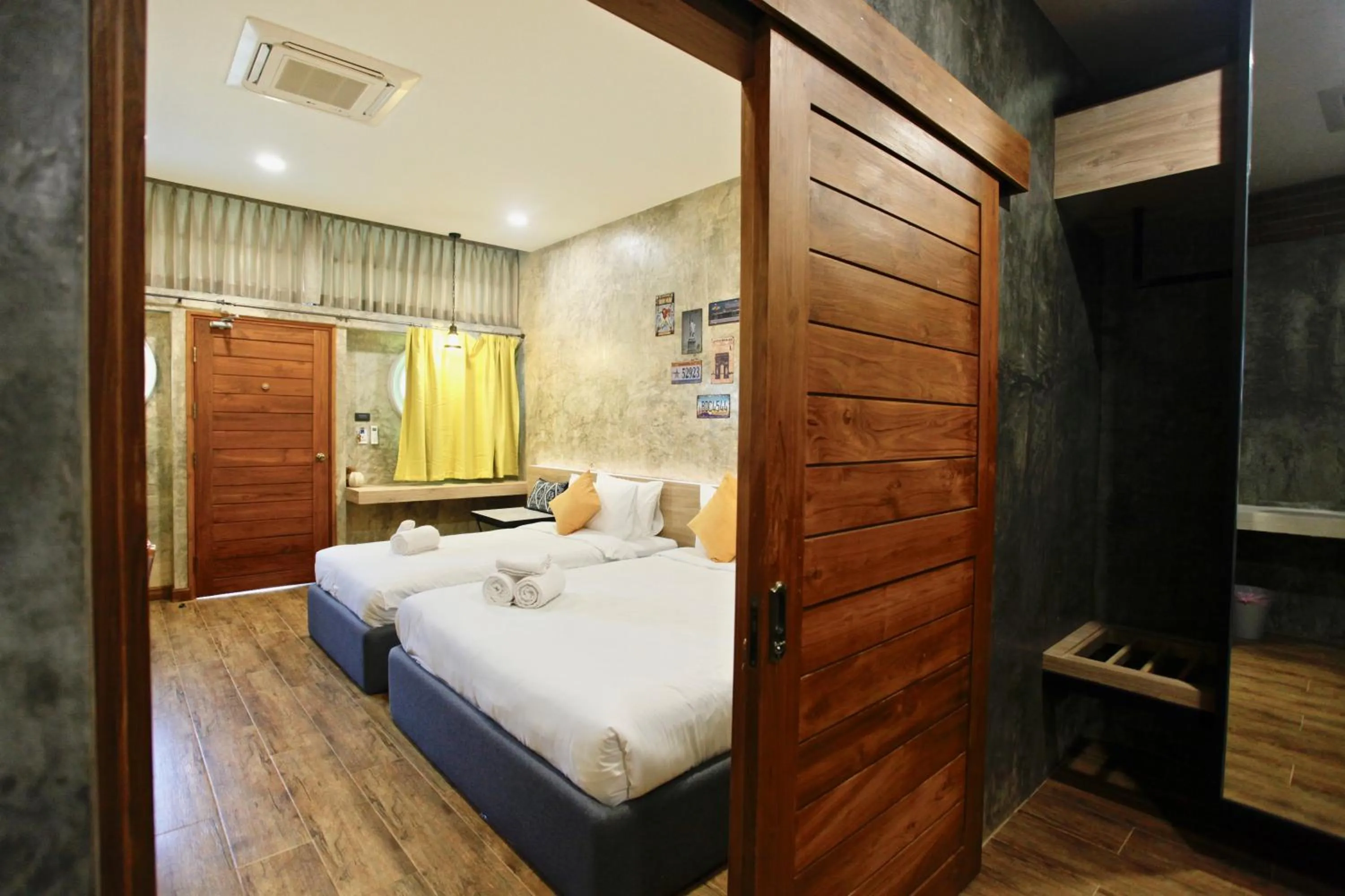 Bed in Yellow Pillow village