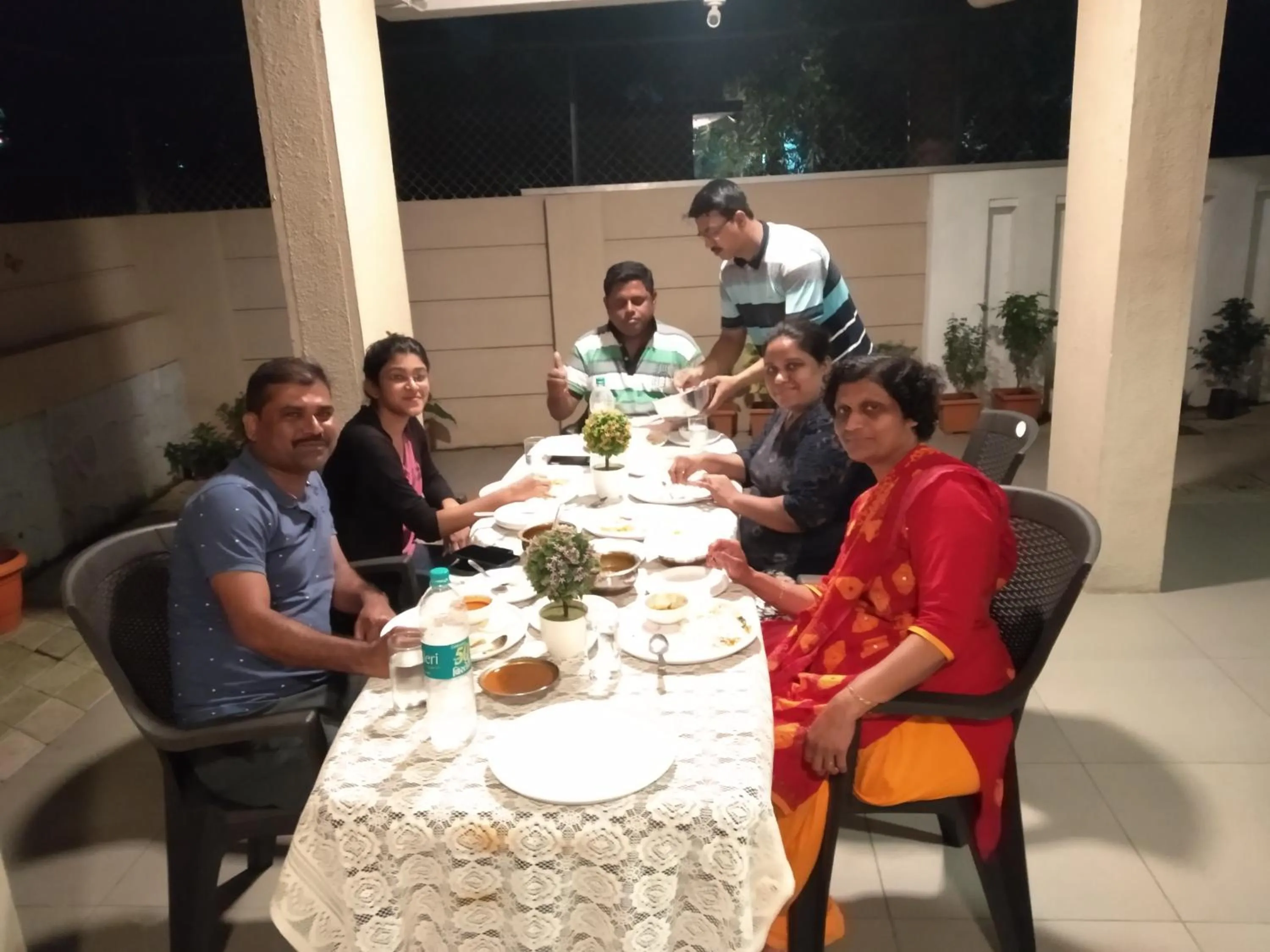 Dinner in Hotel Nirvana