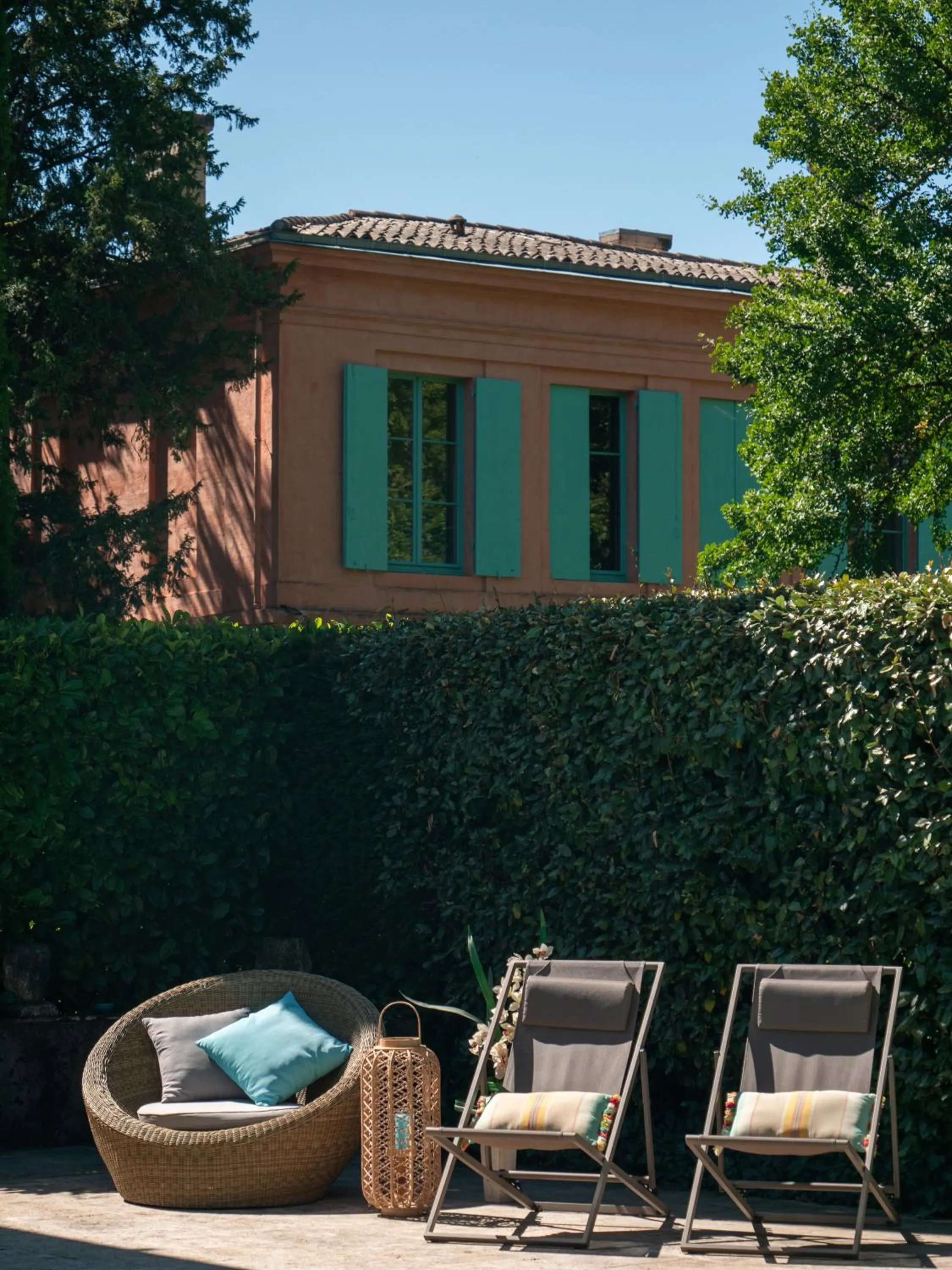 Patio in Chateau Pont Saint-Martin