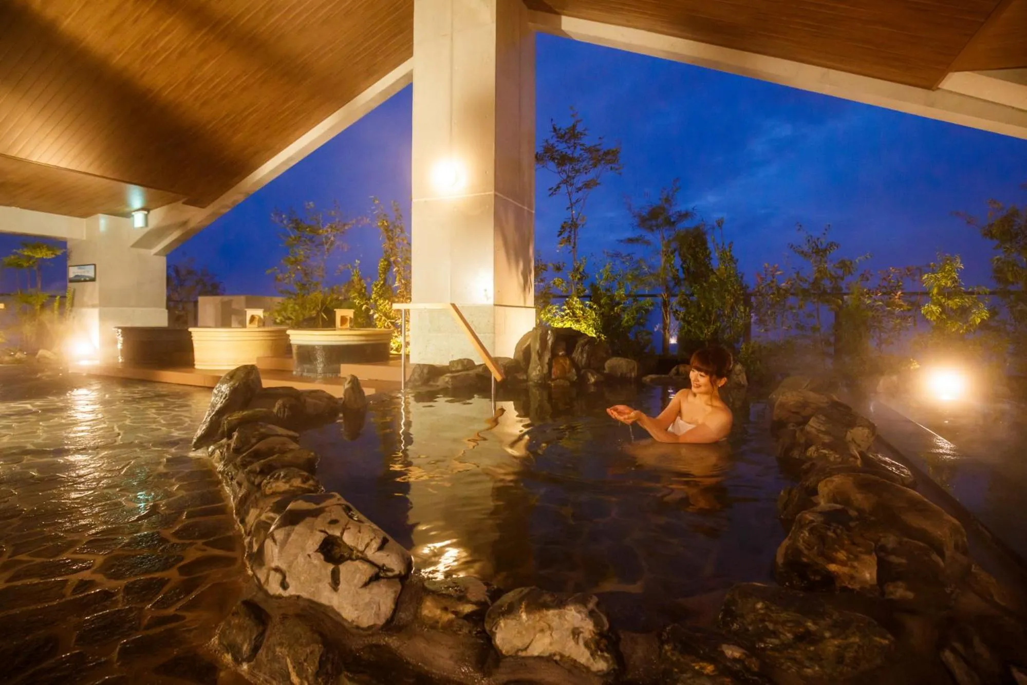 Hot Spring Bath in Hotel Mori no Kaze Nasu
