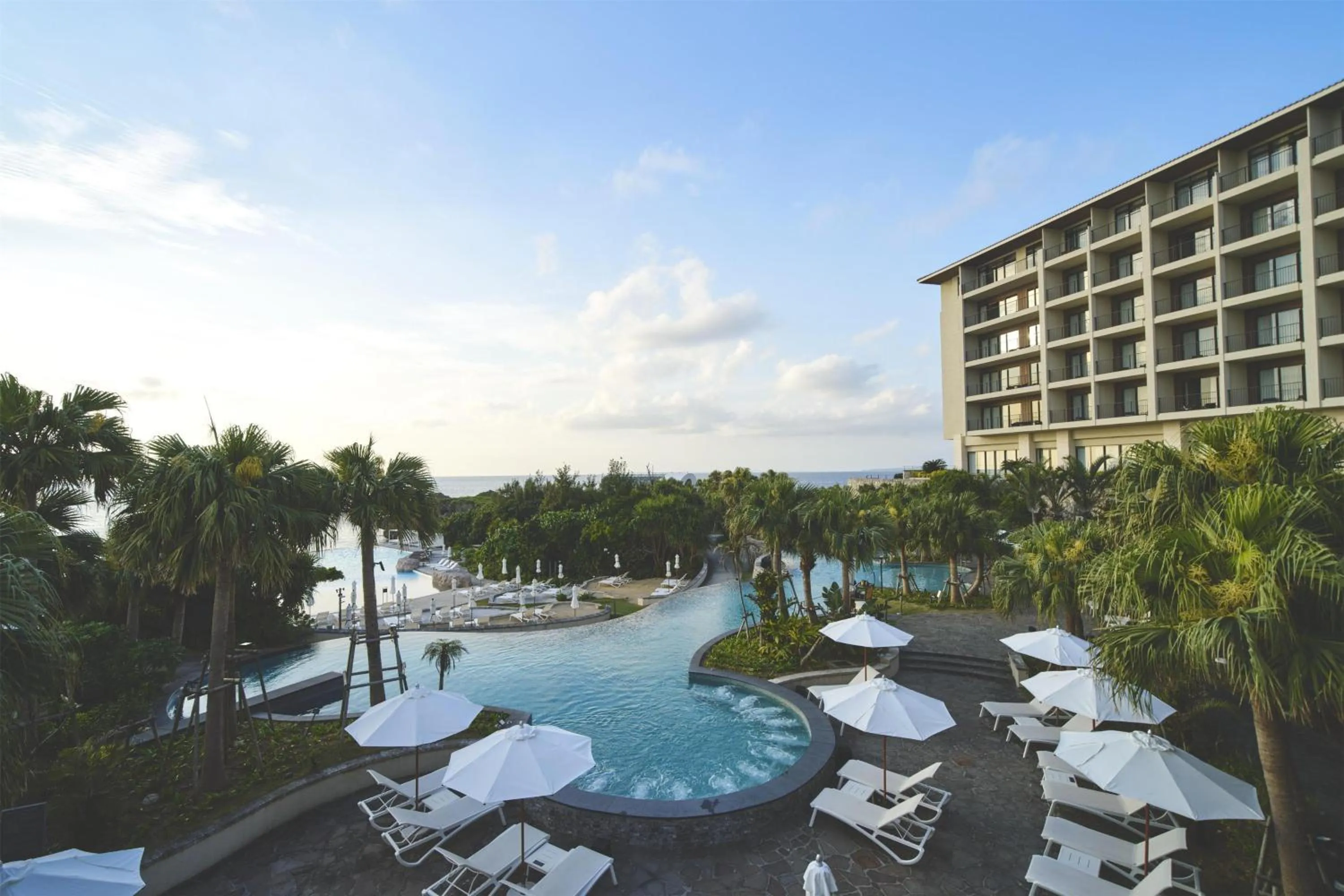 Swimming pool in Hyatt Regency Seragaki Island Okinawa